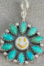 Turquoise Smiley Cluster Charms-Necklaces-Krush Kandy, Women's Online Fashion Boutique Located in Phoenix, Arizona (Scottsdale Area)