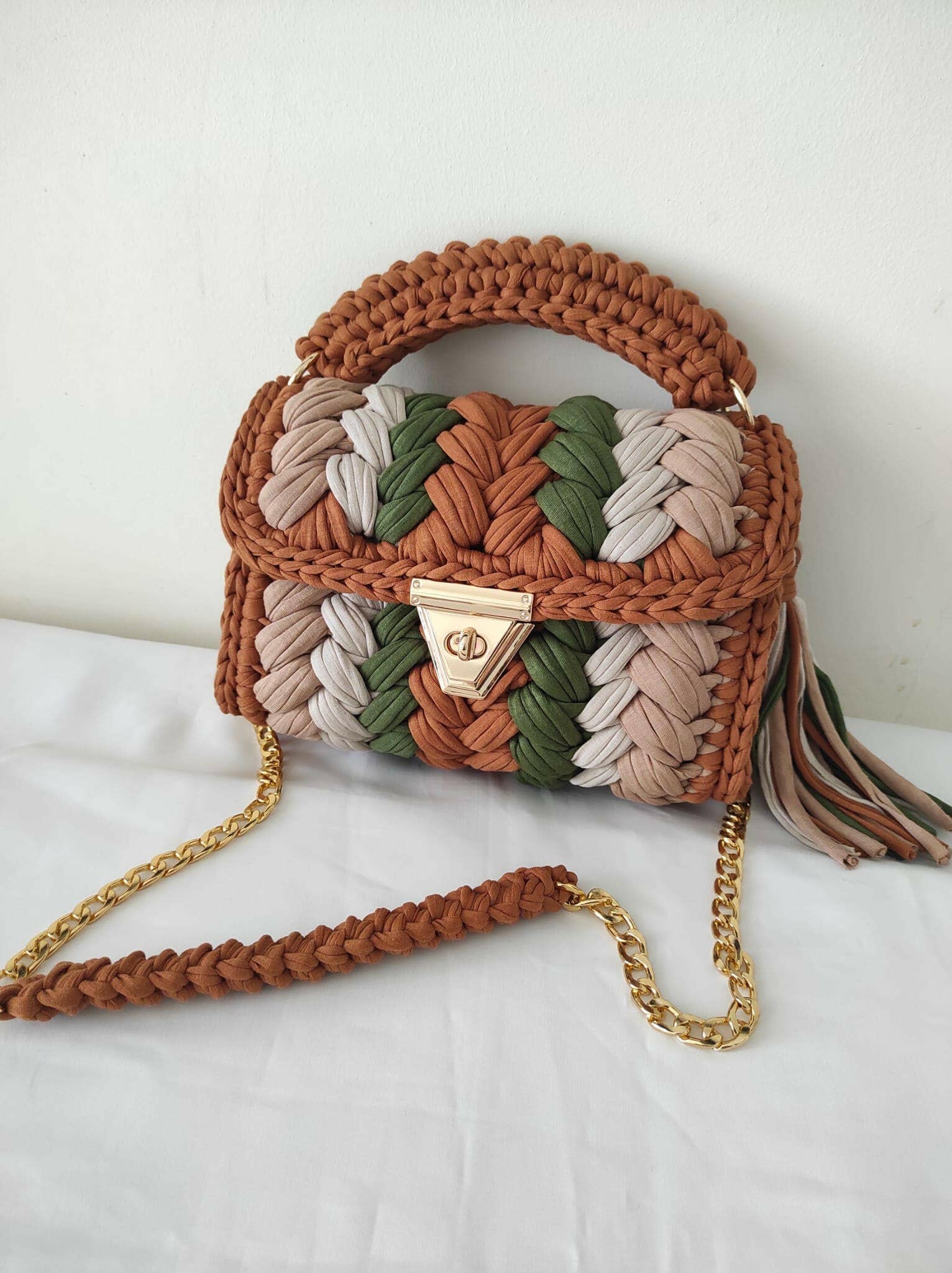Enchanted Forest Handmade Crochet Purse-handbags-Krush Kandy, Women's Online Fashion Boutique Located in Phoenix, Arizona (Scottsdale Area)