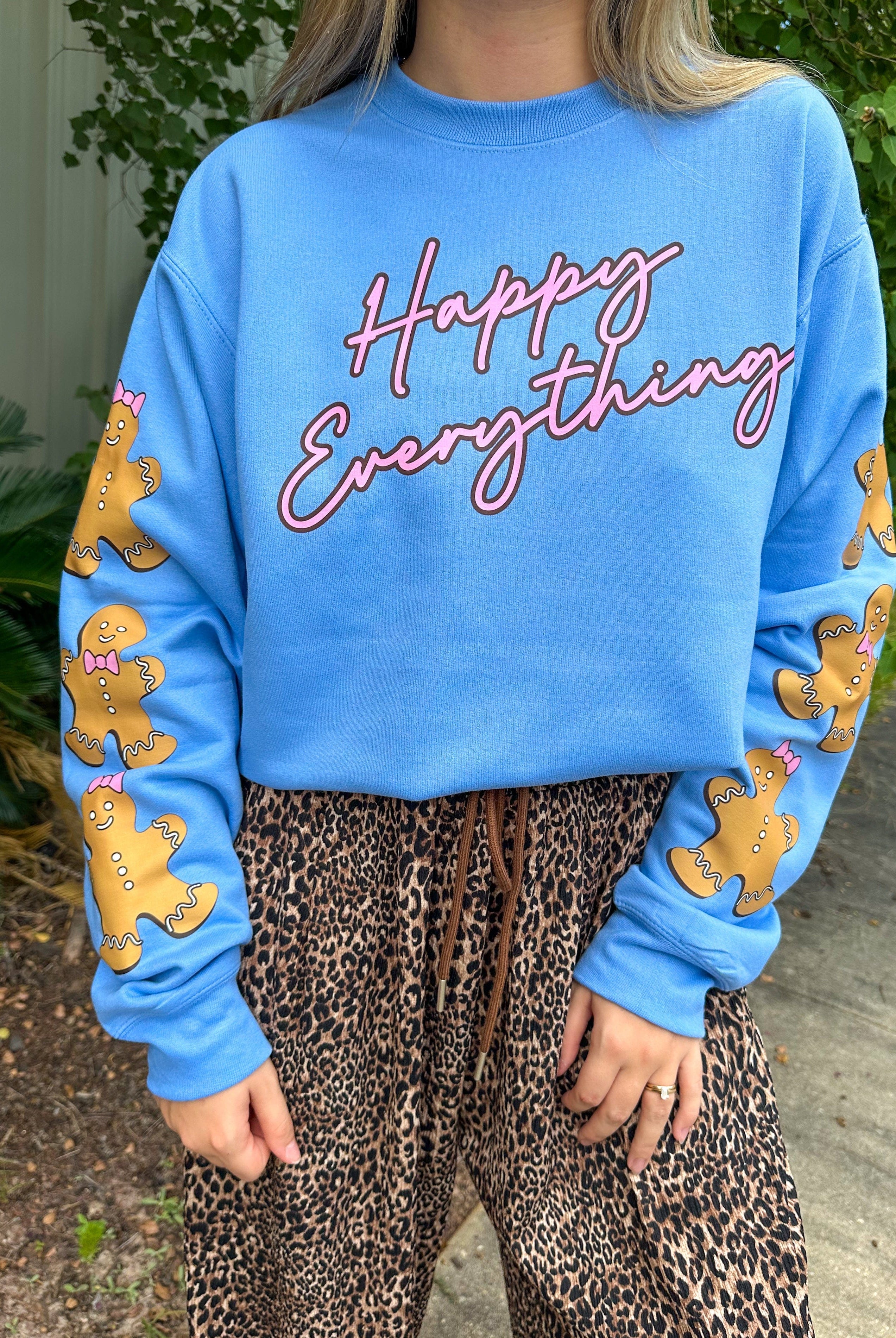 Happy Everything Gingerbread Sweatshirt-Krush Kandy, Women's Online Fashion Boutique Located in Phoenix, Arizona (Scottsdale Area)