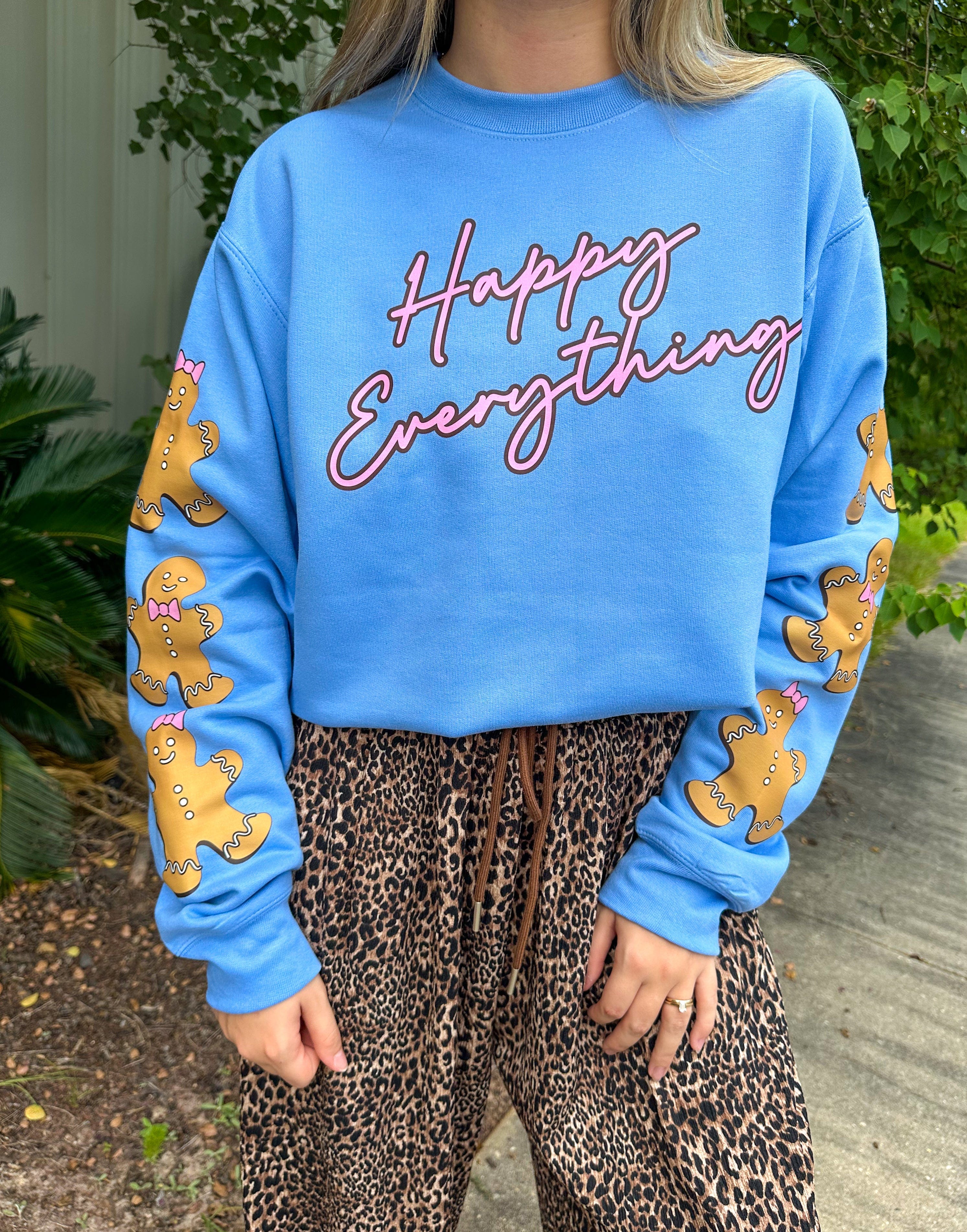 Happy Everything Gingerbread Sweatshirt-Krush Kandy, Women's Online Fashion Boutique Located in Phoenix, Arizona (Scottsdale Area)