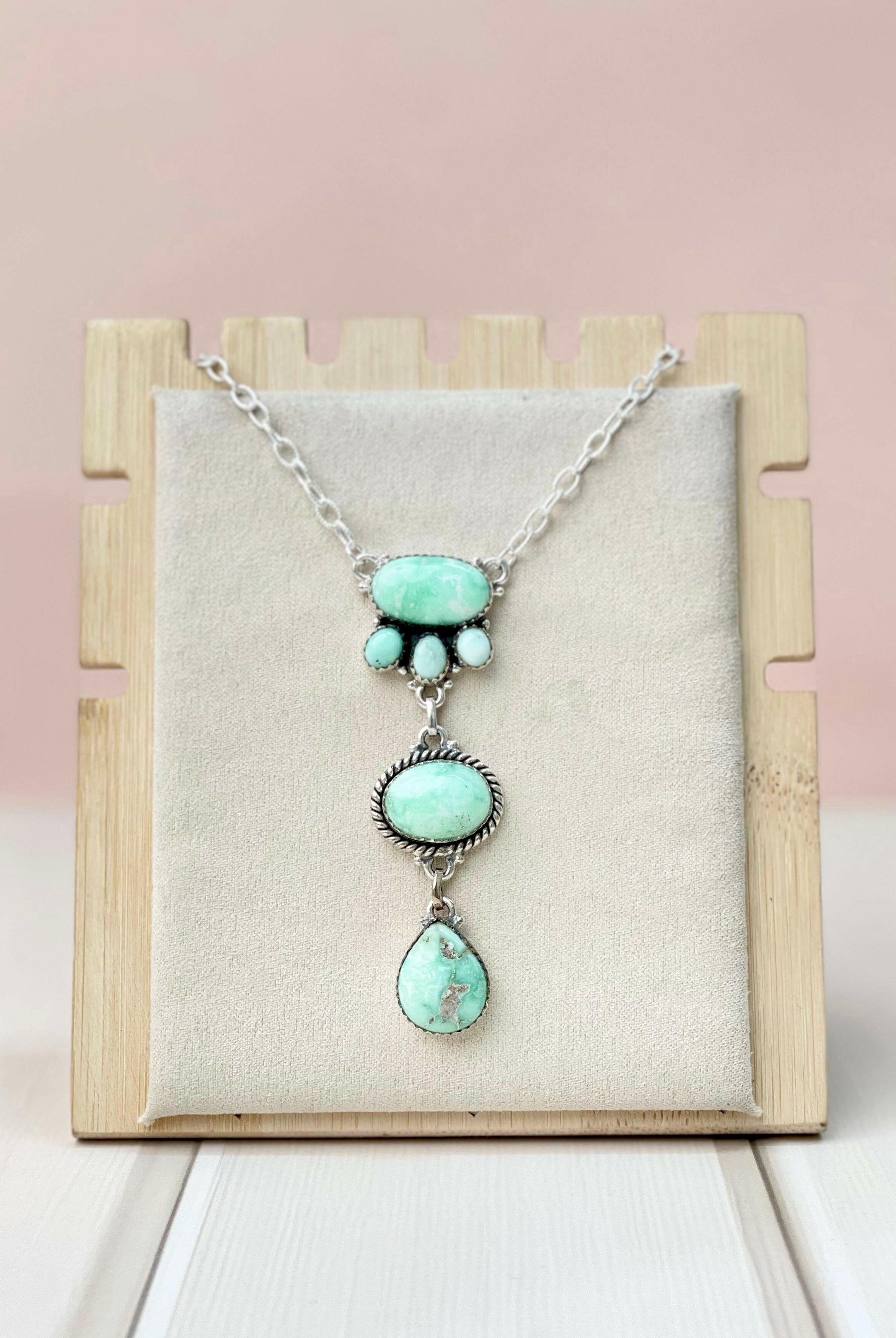 Paloma Cluster Lariat Necklace-Necklaces-Krush Kandy, Women's Online Fashion Boutique Located in Phoenix, Arizona (Scottsdale Area)