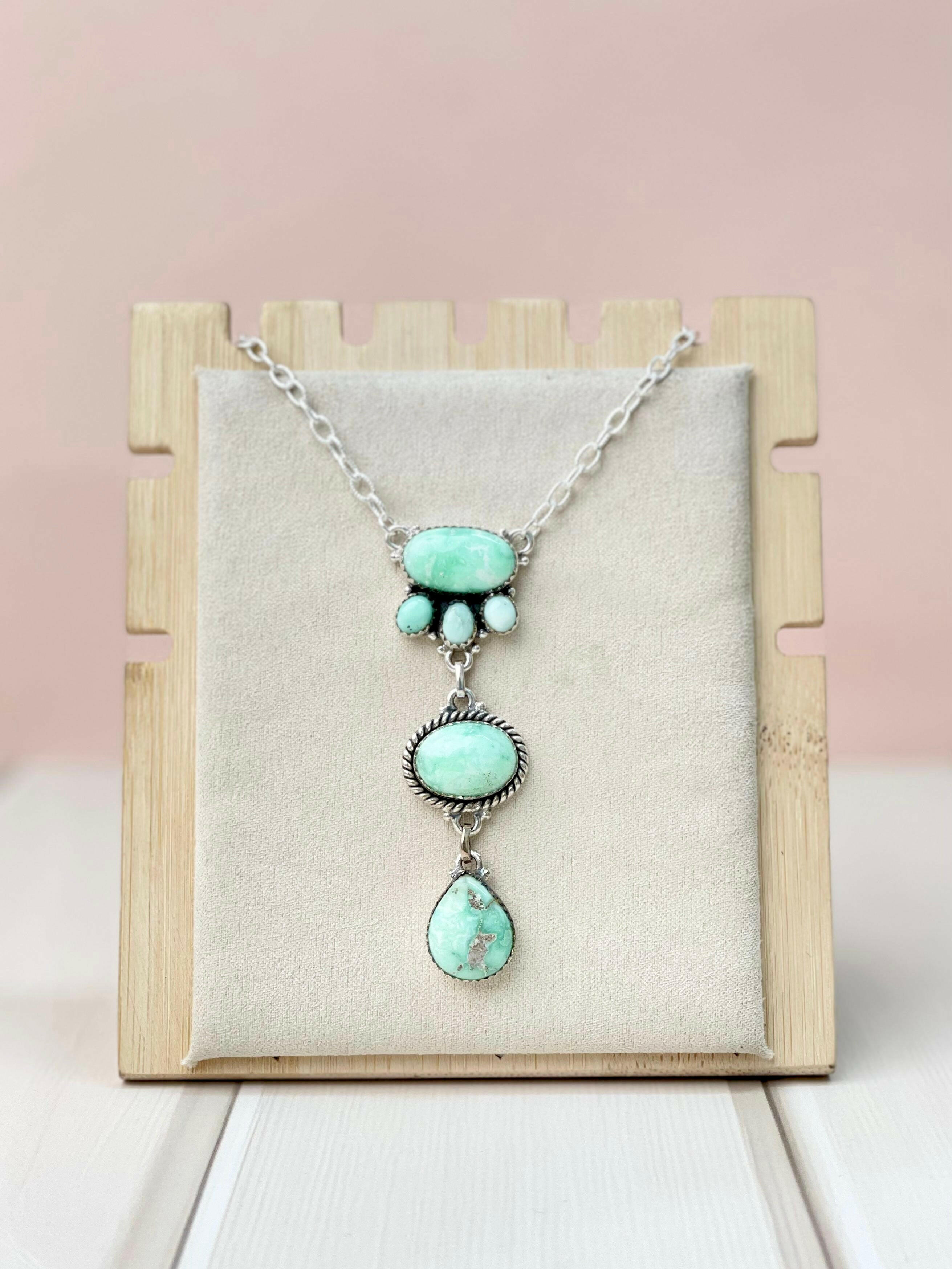 Paloma Cluster Lariat Necklace-Necklaces-Krush Kandy, Women's Online Fashion Boutique Located in Phoenix, Arizona (Scottsdale Area)