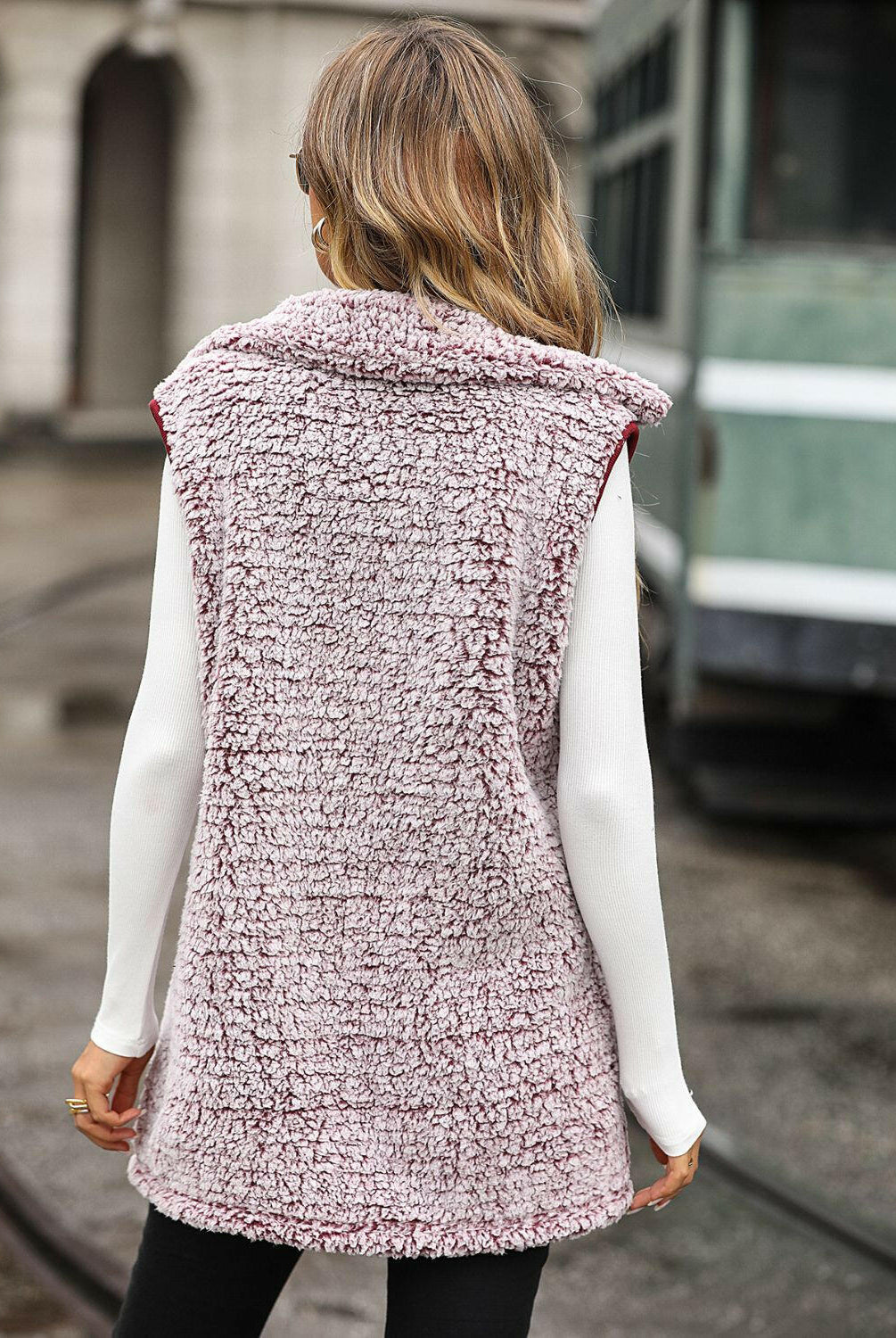 Full Size Button Down Collared Neck Vest-Krush Kandy, Women's Online Fashion Boutique Located in Phoenix, Arizona (Scottsdale Area)
