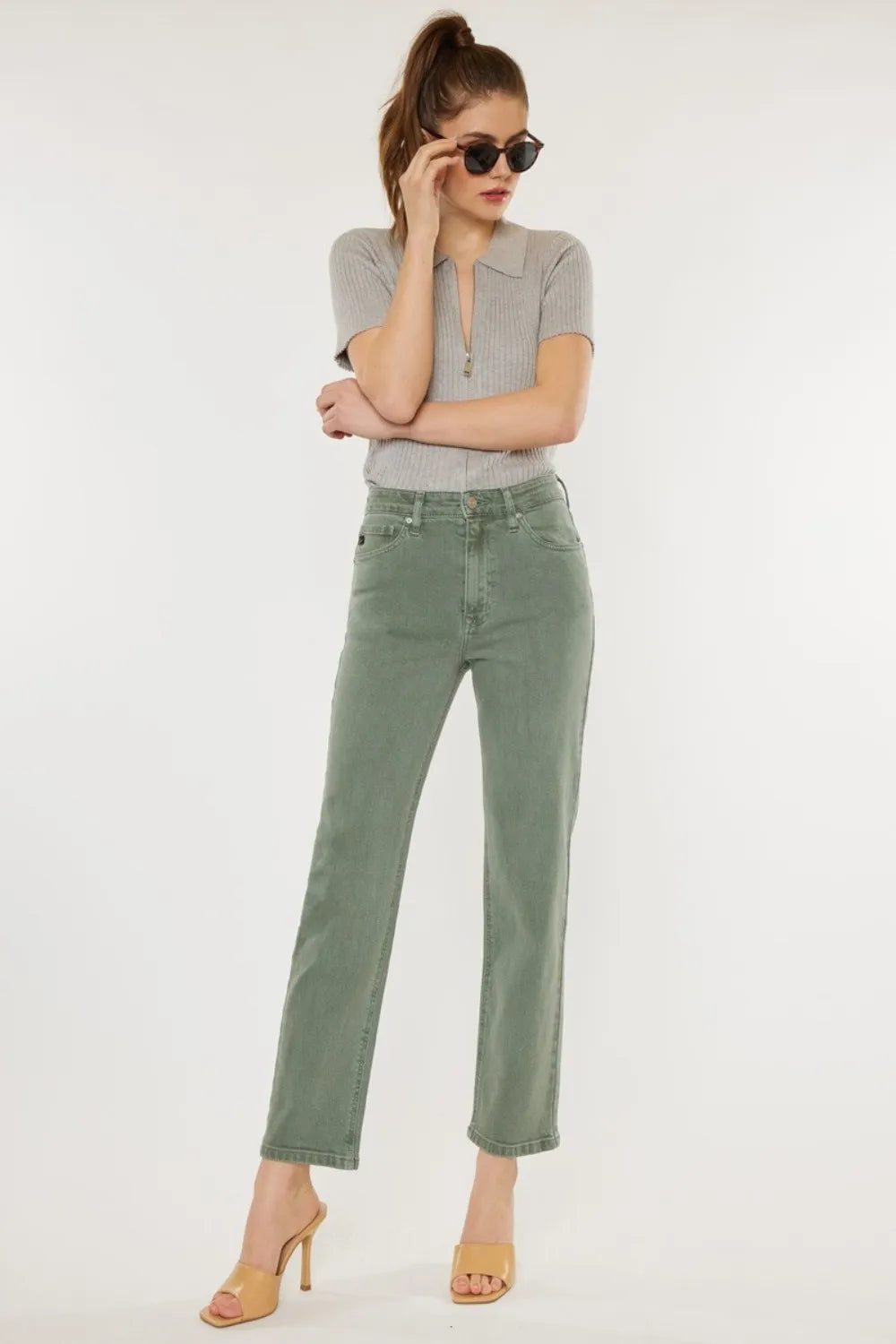 Kancan Ultra High Rise Straight Jeans-Krush Kandy, Women's Online Fashion Boutique Located in Phoenix, Arizona (Scottsdale Area)