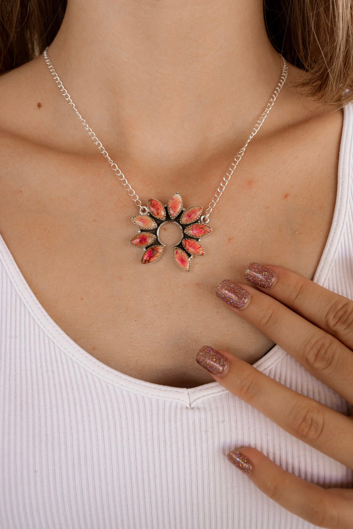 Jasper Cluster Necklaces-Necklaces-Krush Kandy, Women's Online Fashion Boutique Located in Phoenix, Arizona (Scottsdale Area)