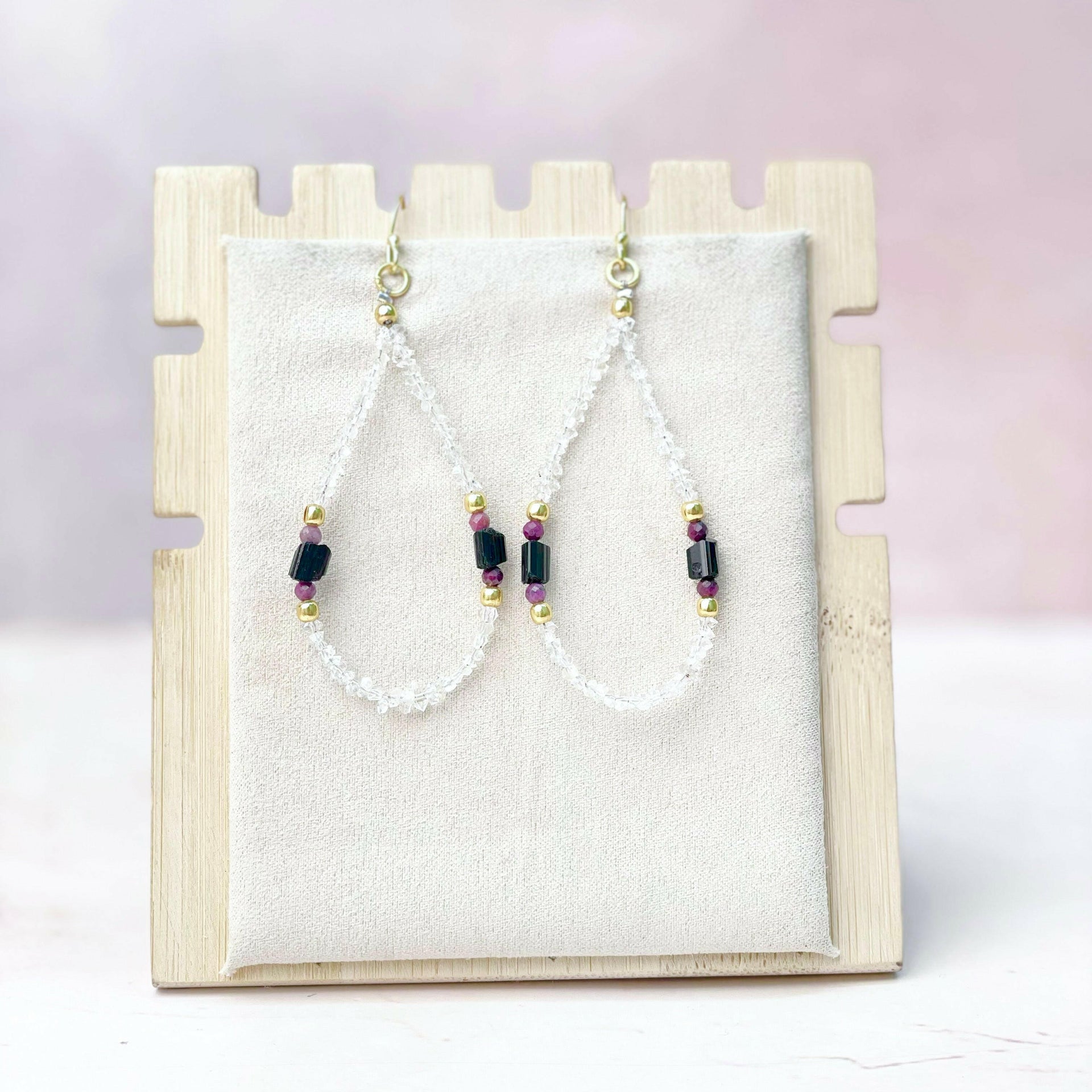 Herkimer Bling Multi Gem Earrings-Earrings-Krush Kandy, Women's Online Fashion Boutique Located in Phoenix, Arizona (Scottsdale Area)