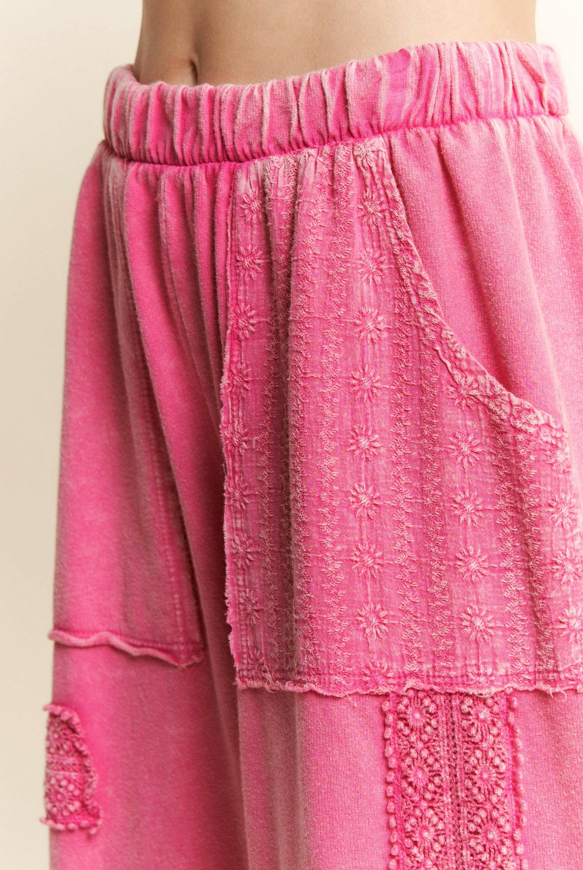 MineralWash Eyelet detailed Boho Joggers-Krush Kandy, Women's Online Fashion Boutique Located in Phoenix, Arizona (Scottsdale Area)