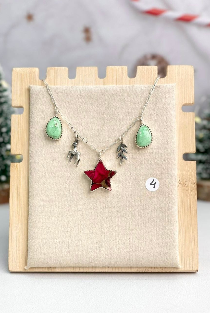 Holiday Charm Necklaces-Necklaces-Krush Kandy, Women's Online Fashion Boutique Located in Phoenix, Arizona (Scottsdale Area)