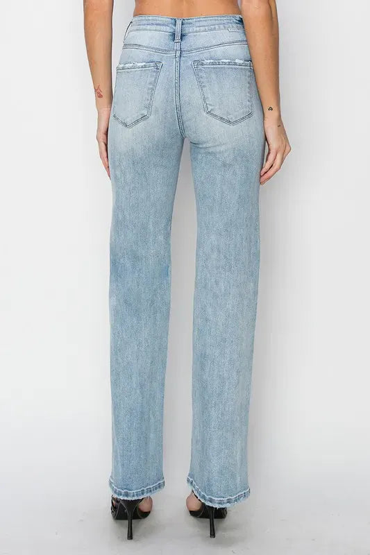 RISEN Full Size High Rise Straight Jeans Plus Size-Jeans-Krush Kandy, Women's Online Fashion Boutique Located in Phoenix, Arizona (Scottsdale Area)