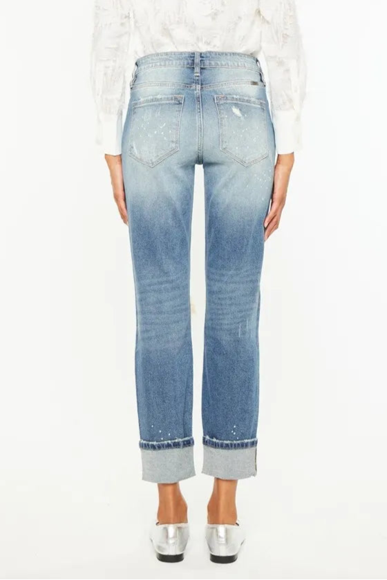 Kancan High Rise Distressed Boyfriend Fit Jeans-Denim-Krush Kandy, Women's Online Fashion Boutique Located in Phoenix, Arizona (Scottsdale Area)