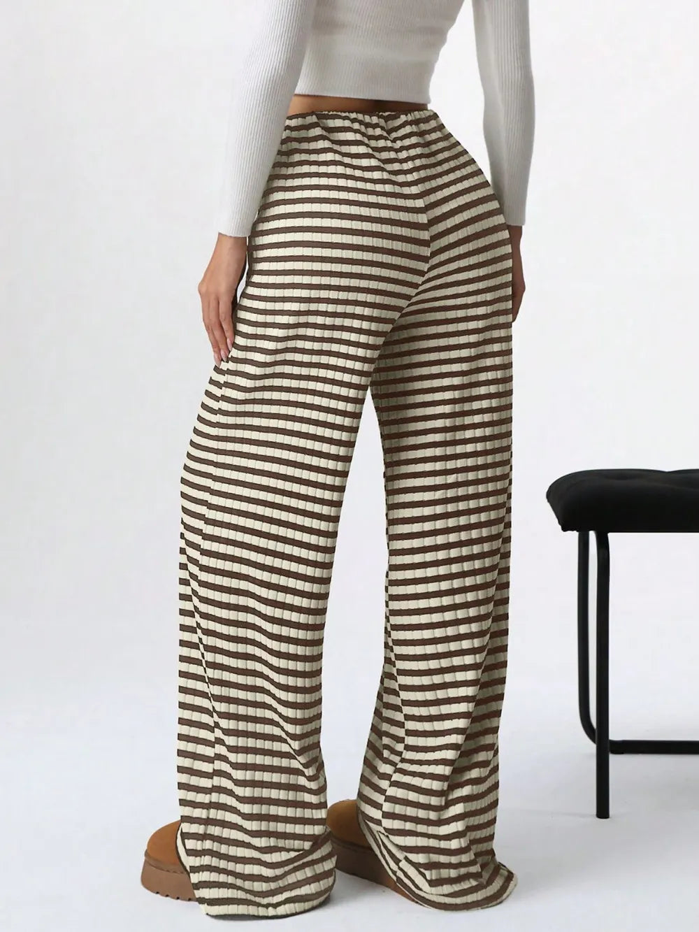 Tied Striped Wide Leg Pants-PANTS-Krush Kandy, Women's Online Fashion Boutique Located in Phoenix, Arizona (Scottsdale Area)