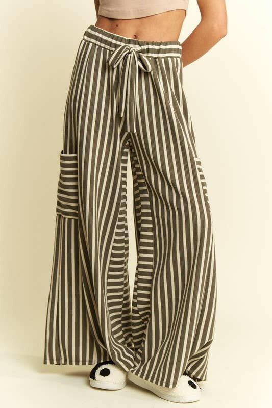 Stripe Wide Leg Pants-PANTS-Krush Kandy, Women's Online Fashion Boutique Located in Phoenix, Arizona (Scottsdale Area)