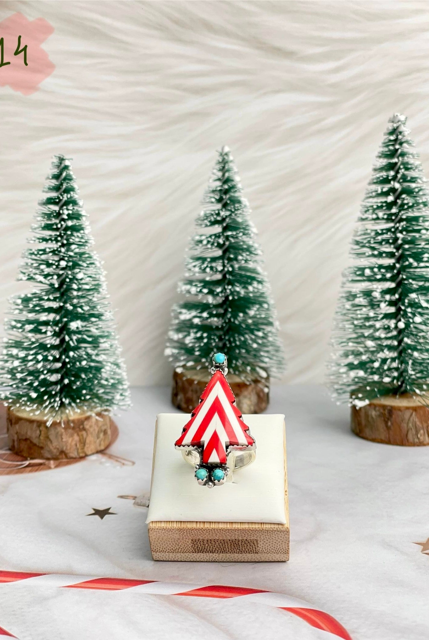 Holly Jolly Red & White Christmas Rings-Rings-Krush Kandy, Women's Online Fashion Boutique Located in Phoenix, Arizona (Scottsdale Area)