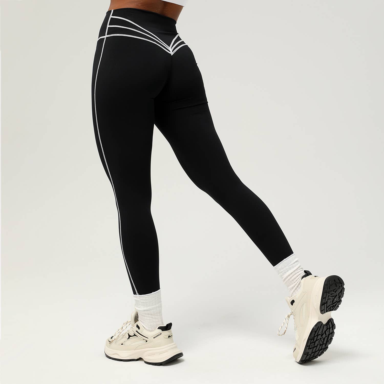 High-Waisted Minimalist Yoga Leggings-Leggings-Krush Kandy, Women's Online Fashion Boutique Located in Phoenix, Arizona (Scottsdale Area)