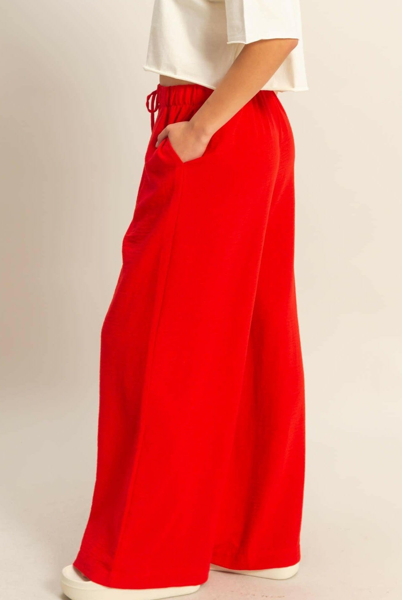Stay Cute Wide Leg Pants-Sweatpants-Krush Kandy, Women's Online Fashion Boutique Located in Phoenix, Arizona (Scottsdale Area)