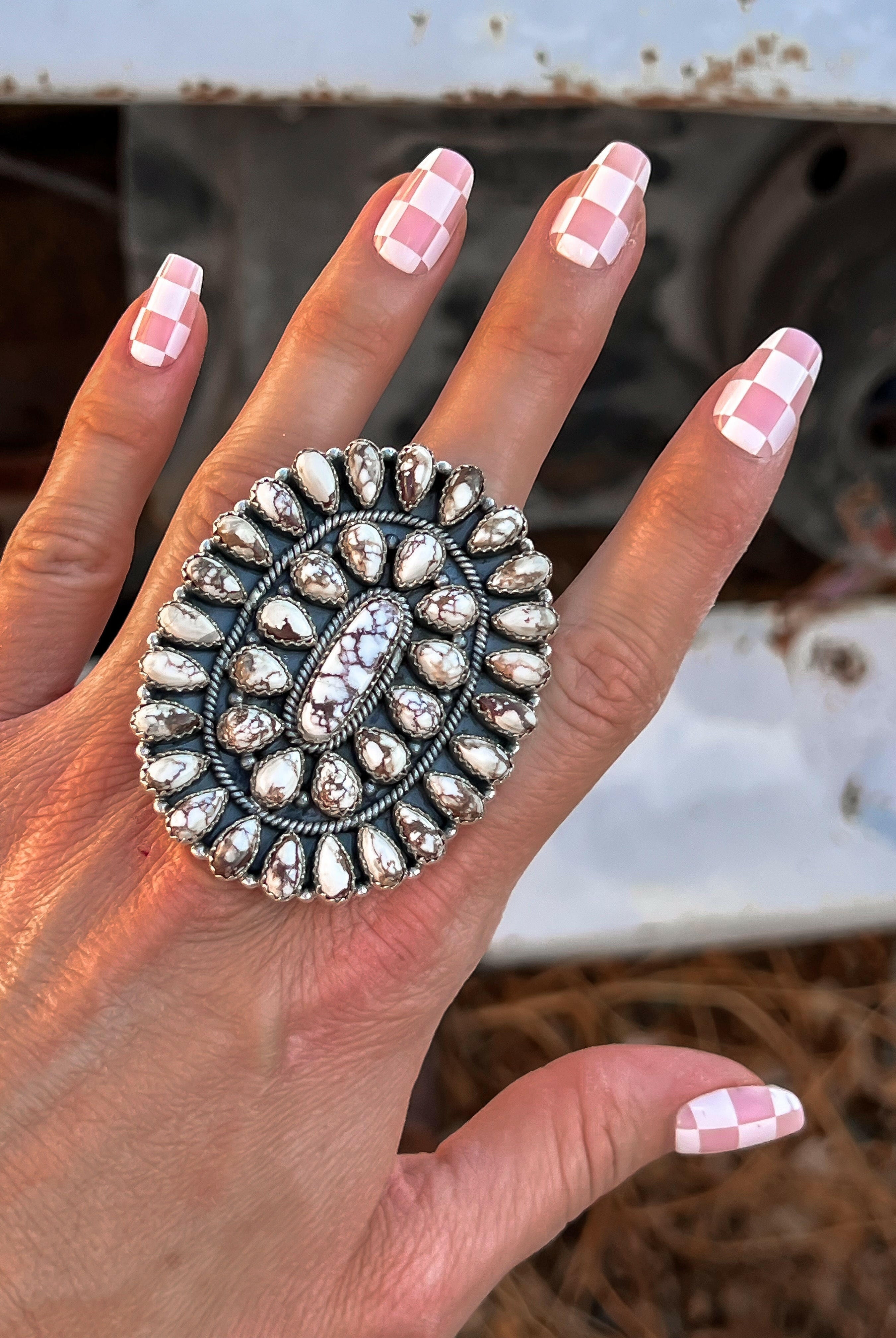 Big Mama Concho Ring MADE TO ORDER-Cluster Rings-Krush Kandy, Women's Online Fashion Boutique Located in Phoenix, Arizona (Scottsdale Area)