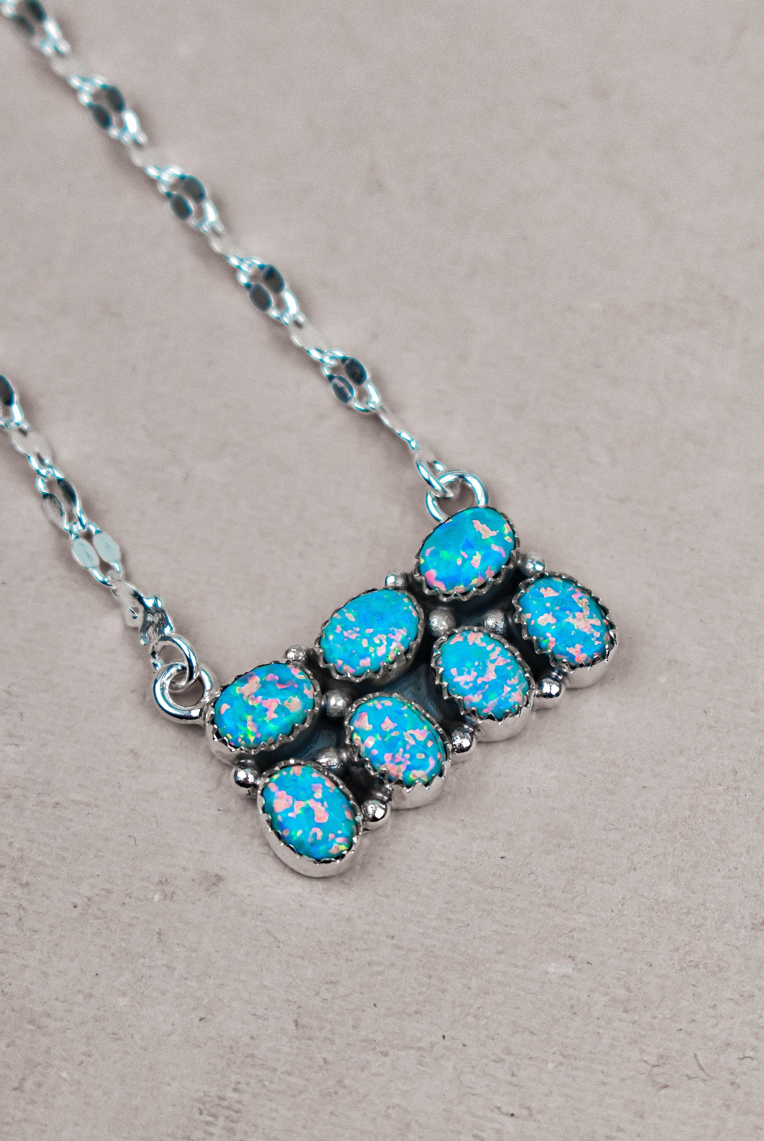 Starry Horizon Gemstone Bar Necklace-Bar Necklaces-Krush Kandy, Women's Online Fashion Boutique Located in Phoenix, Arizona (Scottsdale Area)