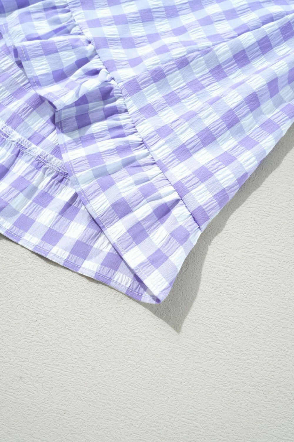 Gingham Ruffle Tiered Mini Dress-Dresses-Krush Kandy, Women's Online Fashion Boutique Located in Phoenix, Arizona (Scottsdale Area)