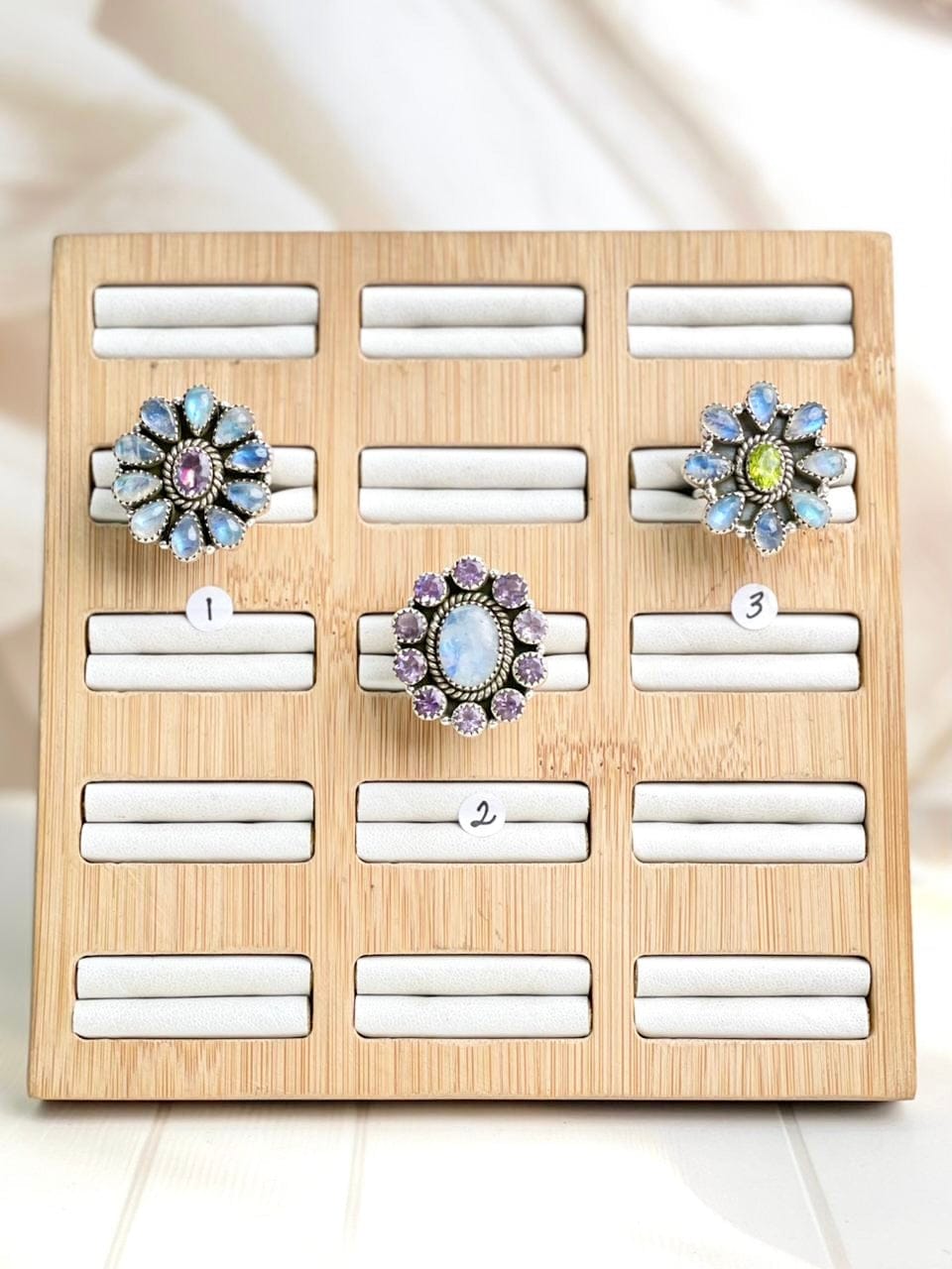 Spring Celestial Moonstone Rings-Rings-Krush Kandy, Women's Online Fashion Boutique Located in Phoenix, Arizona (Scottsdale Area)