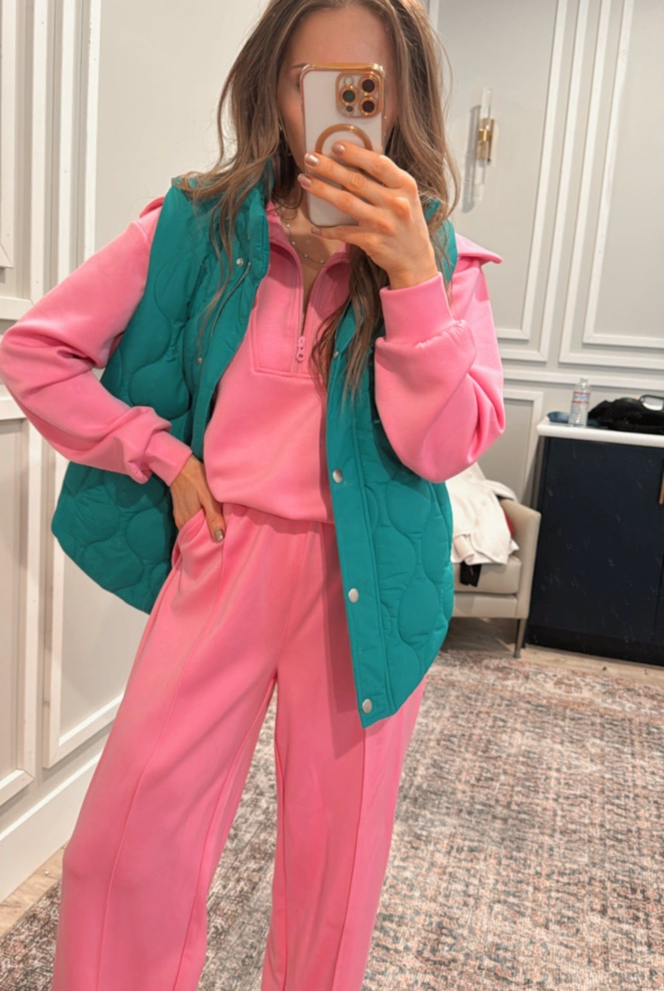 Lux Quilted Puffer Vest-Jackets-Krush Kandy, Women's Online Fashion Boutique Located in Phoenix, Arizona (Scottsdale Area)