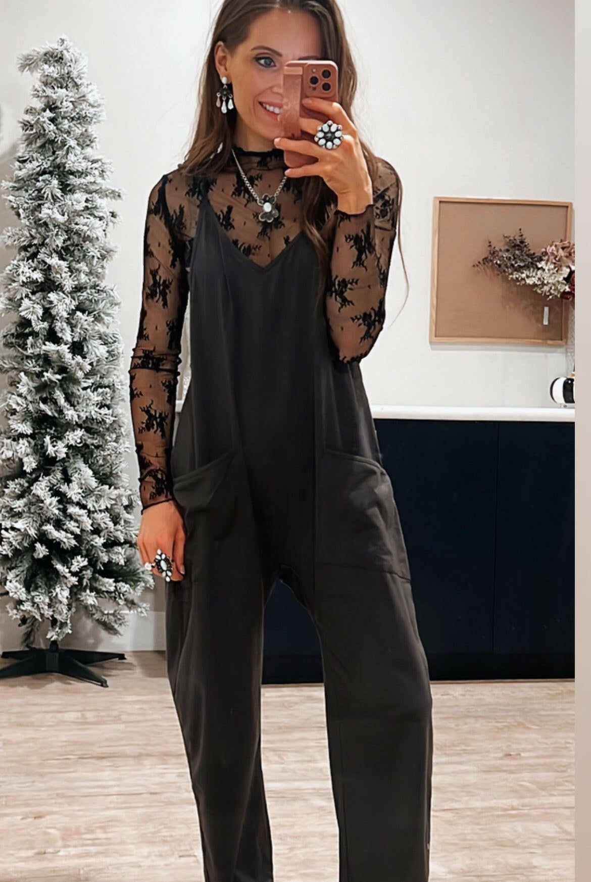 Chic Lace Mesh Top-Long Sleeve Tops-Krush Kandy, Women's Online Fashion Boutique Located in Phoenix, Arizona (Scottsdale Area)