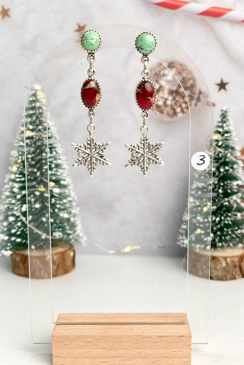 Christmas in Kandyland Charm Drop Studs-Earrings-Krush Kandy, Women's Online Fashion Boutique Located in Phoenix, Arizona (Scottsdale Area)