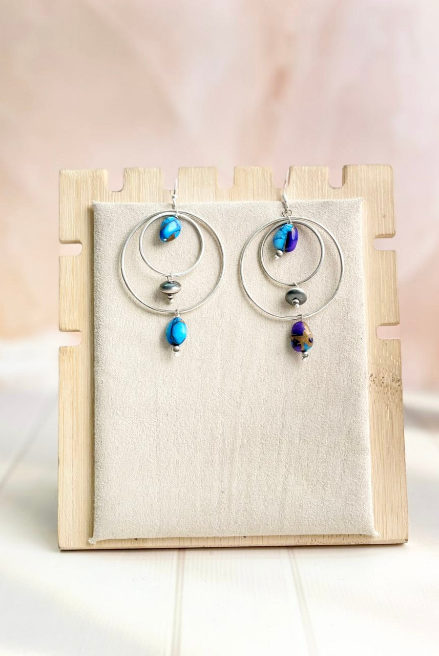 Dahlia Triple Hoop Earrings-Earrings-Krush Kandy, Women's Online Fashion Boutique Located in Phoenix, Arizona (Scottsdale Area)