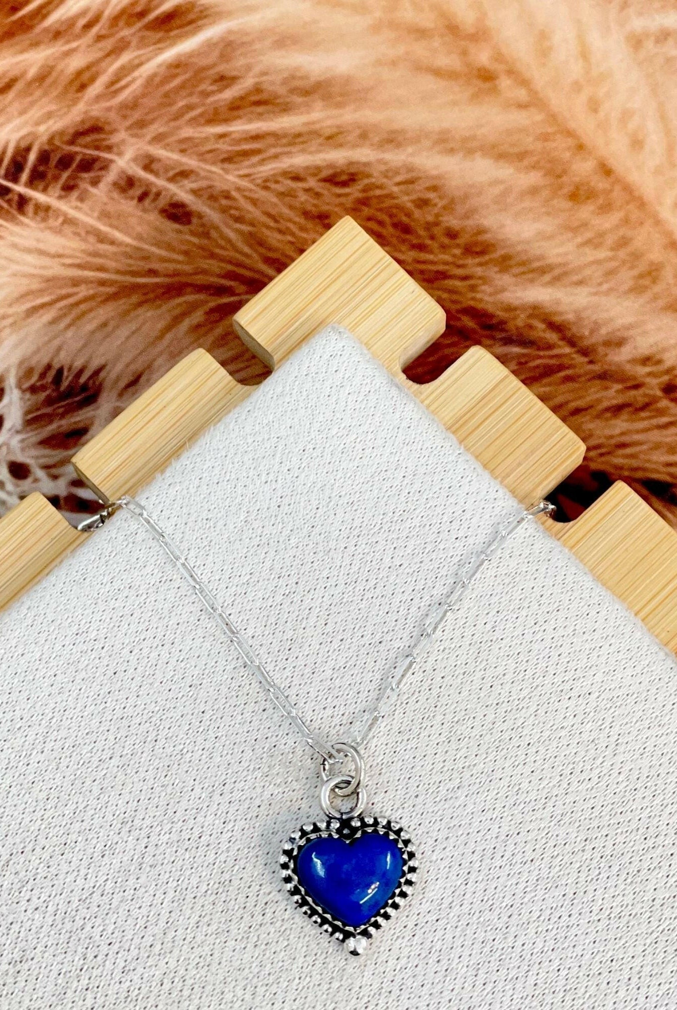 Little Heart Stone Necklace-Necklaces-Krush Kandy, Women's Online Fashion Boutique Located in Phoenix, Arizona (Scottsdale Area)