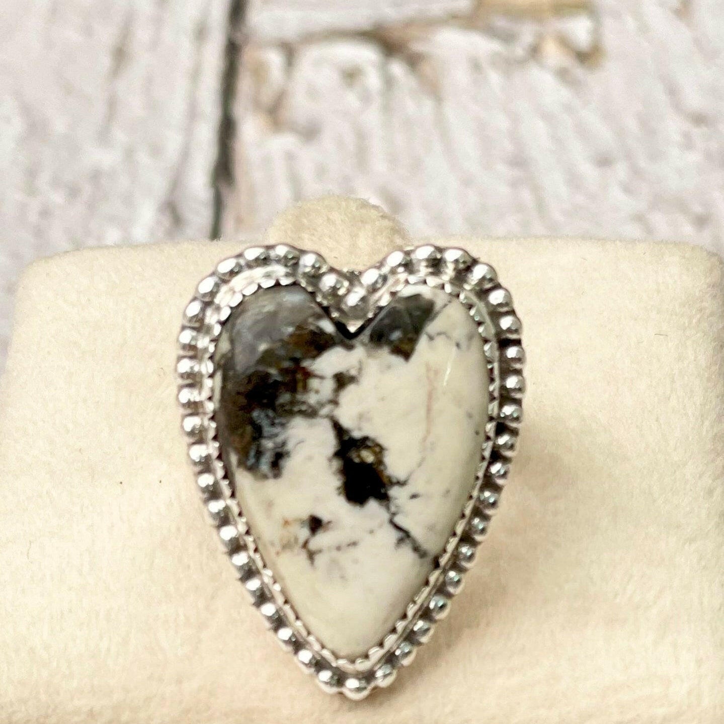 Long Heart Sterling Silver Ring MADE TO ORDER-Statement Rings-Krush Kandy, Women's Online Fashion Boutique Located in Phoenix, Arizona (Scottsdale Area)