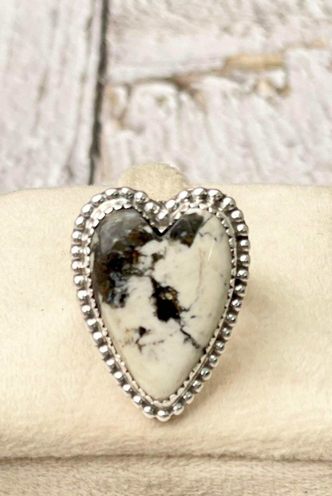 Long Heart Sterling Silver Ring MADE TO ORDER-Statement Rings-Krush Kandy, Women's Online Fashion Boutique Located in Phoenix, Arizona (Scottsdale Area)