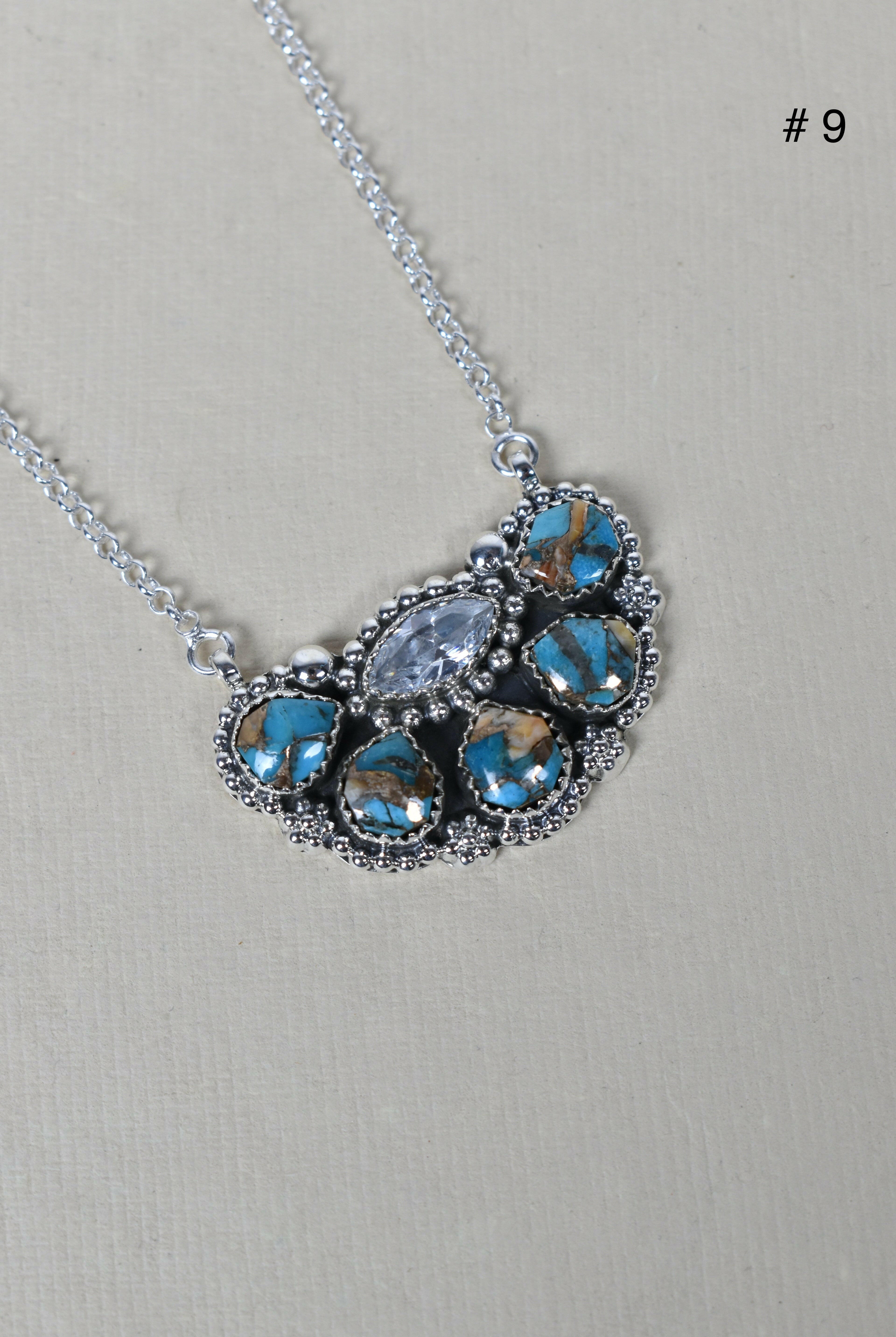 Paw Pad CZ & Stone Necklace-Pendant Necklaces-Krush Kandy, Women's Online Fashion Boutique Located in Phoenix, Arizona (Scottsdale Area)