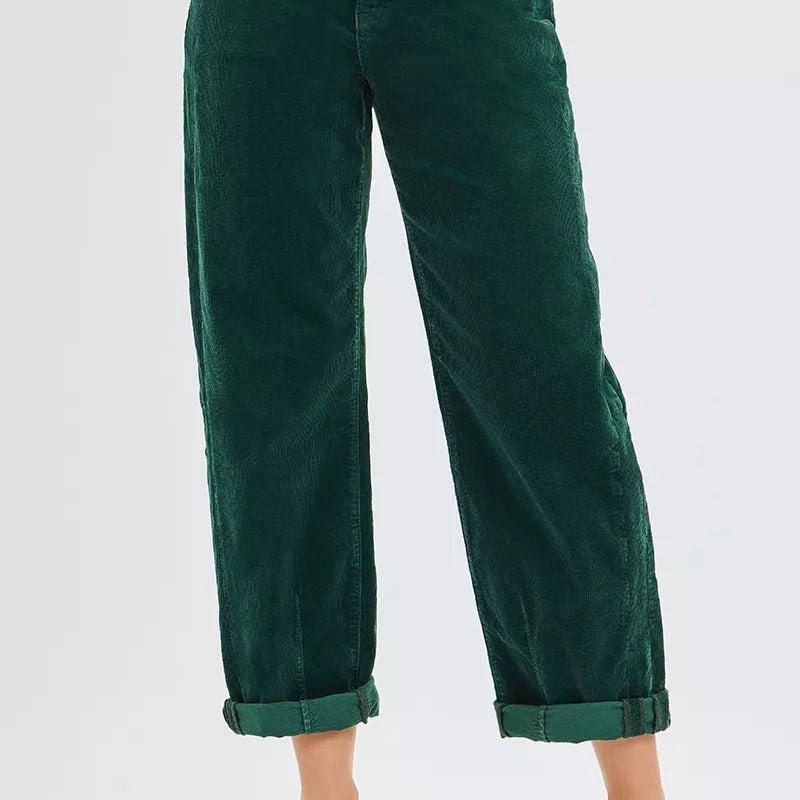 RISEN High Rise Crop Barrel Cordurory Pants-pants-Krush Kandy, Women's Online Fashion Boutique Located in Phoenix, Arizona (Scottsdale Area)