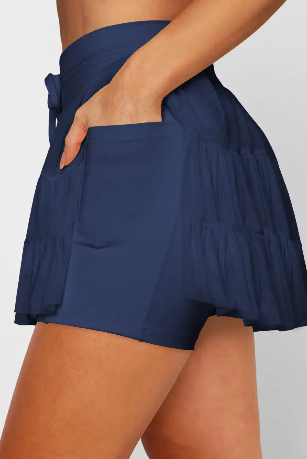 Ruched Mini Skort with Pockets-Krush Kandy, Women's Online Fashion Boutique Located in Phoenix, Arizona (Scottsdale Area)