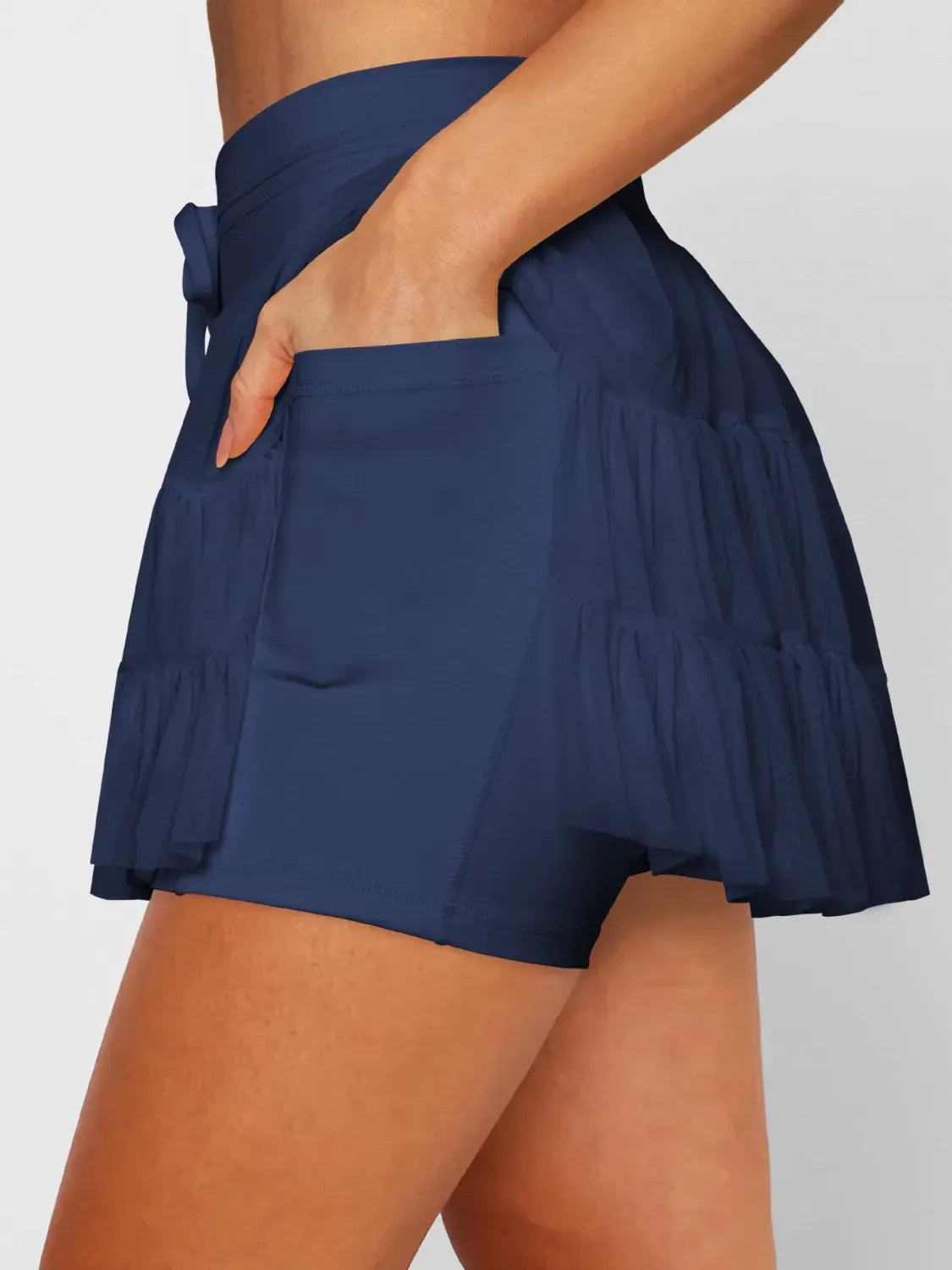 Ruched Mini Skort with Pockets-Krush Kandy, Women's Online Fashion Boutique Located in Phoenix, Arizona (Scottsdale Area)