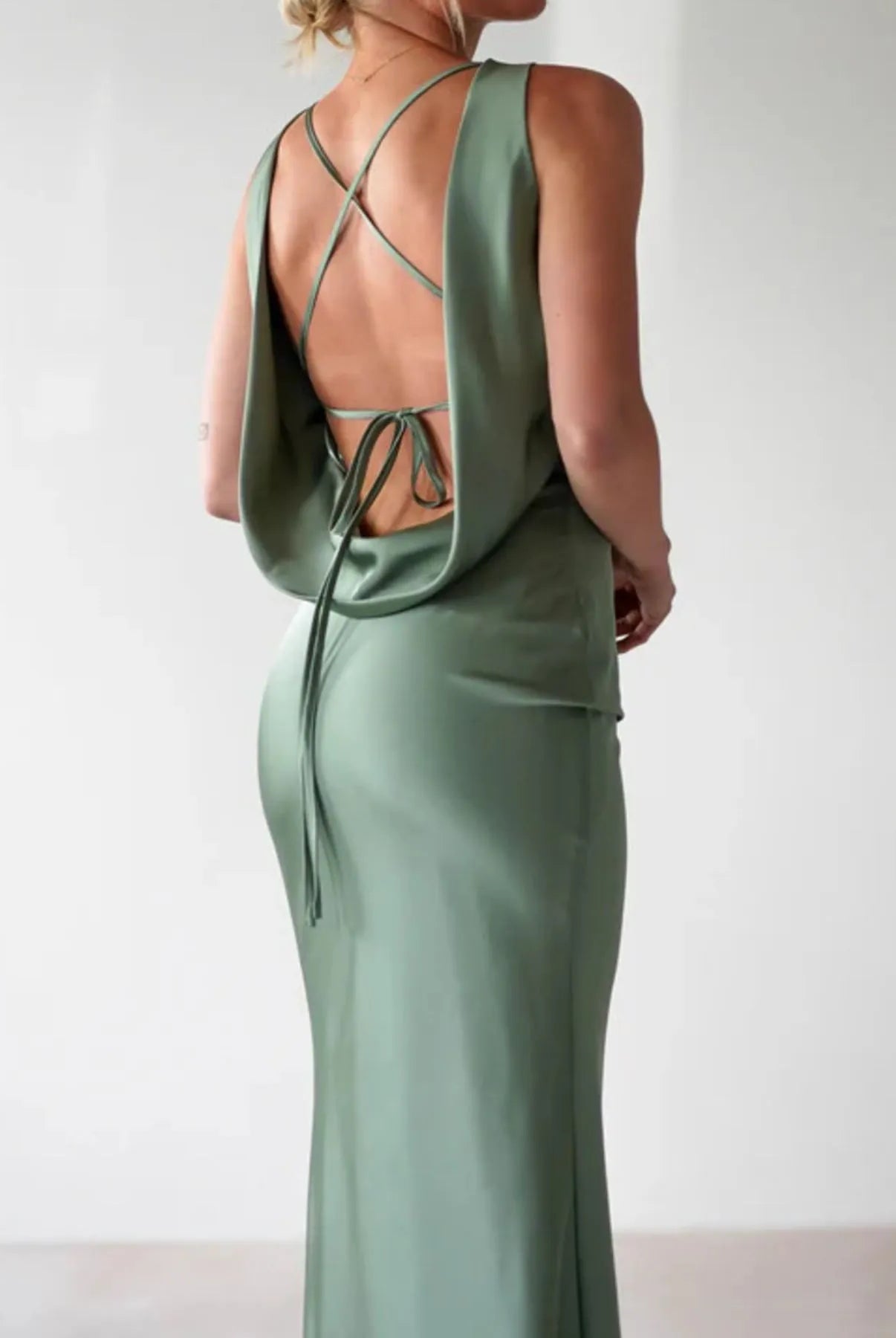 Satin Sleeveless Maxi Dress-Dresses-Krush Kandy, Women's Online Fashion Boutique Located in Phoenix, Arizona (Scottsdale Area)