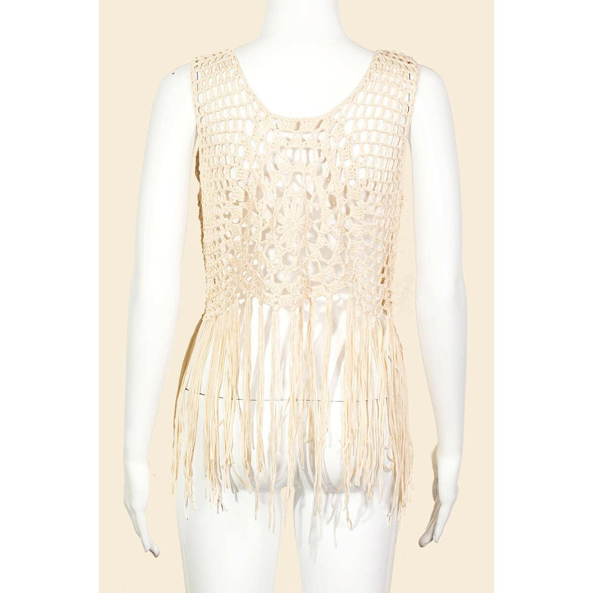 Floral Fringe One Piece Cover Up-Tops-Krush Kandy, Women's Online Fashion Boutique Located in Phoenix, Arizona (Scottsdale Area)
