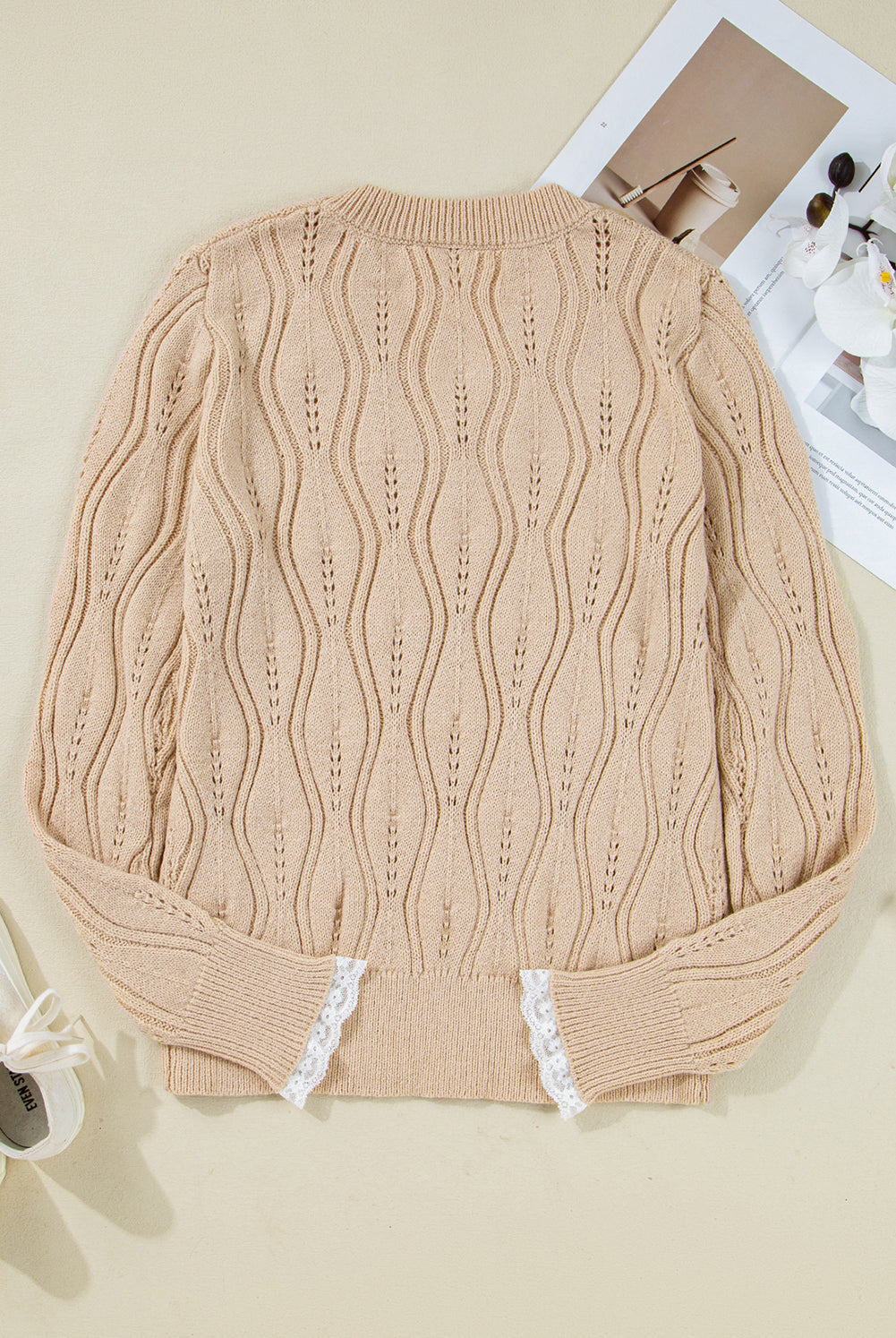 Pearl Embellished Knit Sweater-Sweaters-Krush Kandy, Women's Online Fashion Boutique Located in Phoenix, Arizona (Scottsdale Area)