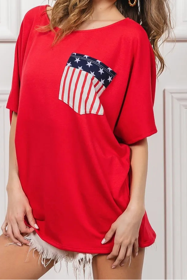 BiBi French Terry With Front Pocket Dolman Sleeves Top-Tops-Krush Kandy, Women's Online Fashion Boutique Located in Phoenix, Arizona (Scottsdale Area)