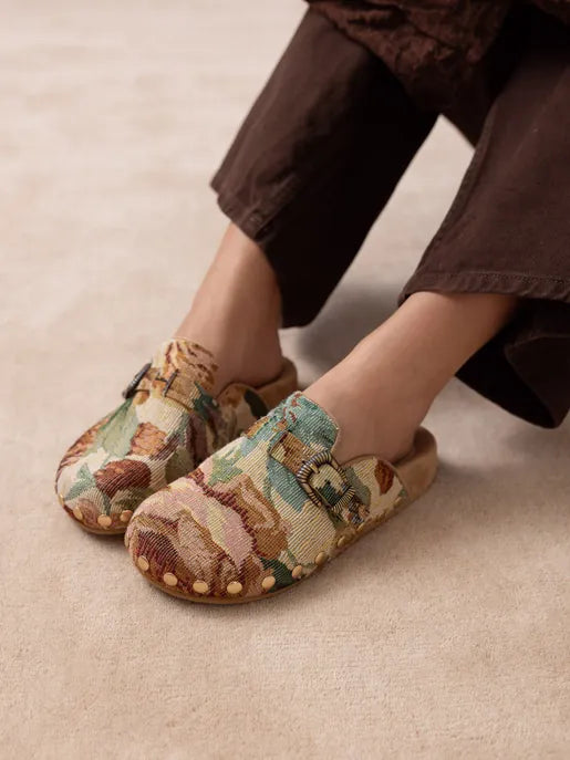 The Toni - Studded Buckle Clogs-Shoes-Krush Kandy, Women's Online Fashion Boutique Located in Phoenix, Arizona (Scottsdale Area)