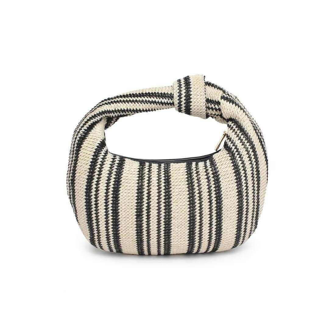 The Striped Chic Knot Clutch-handbags-Krush Kandy, Women's Online Fashion Boutique Located in Phoenix, Arizona (Scottsdale Area)