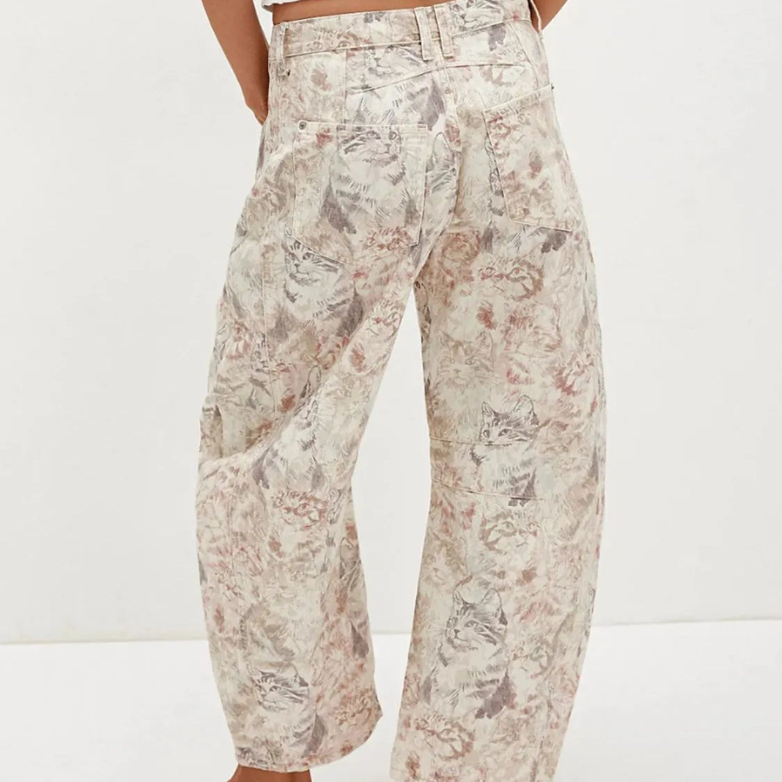 Printed Wide Leg Jeans-Denim-Krush Kandy, Women's Online Fashion Boutique Located in Phoenix, Arizona (Scottsdale Area)