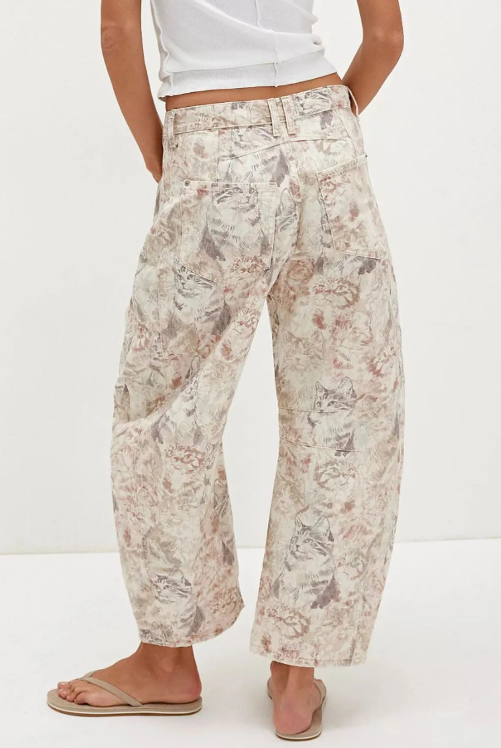 Printed Wide Leg Jeans-Denim-Krush Kandy, Women's Online Fashion Boutique Located in Phoenix, Arizona (Scottsdale Area)