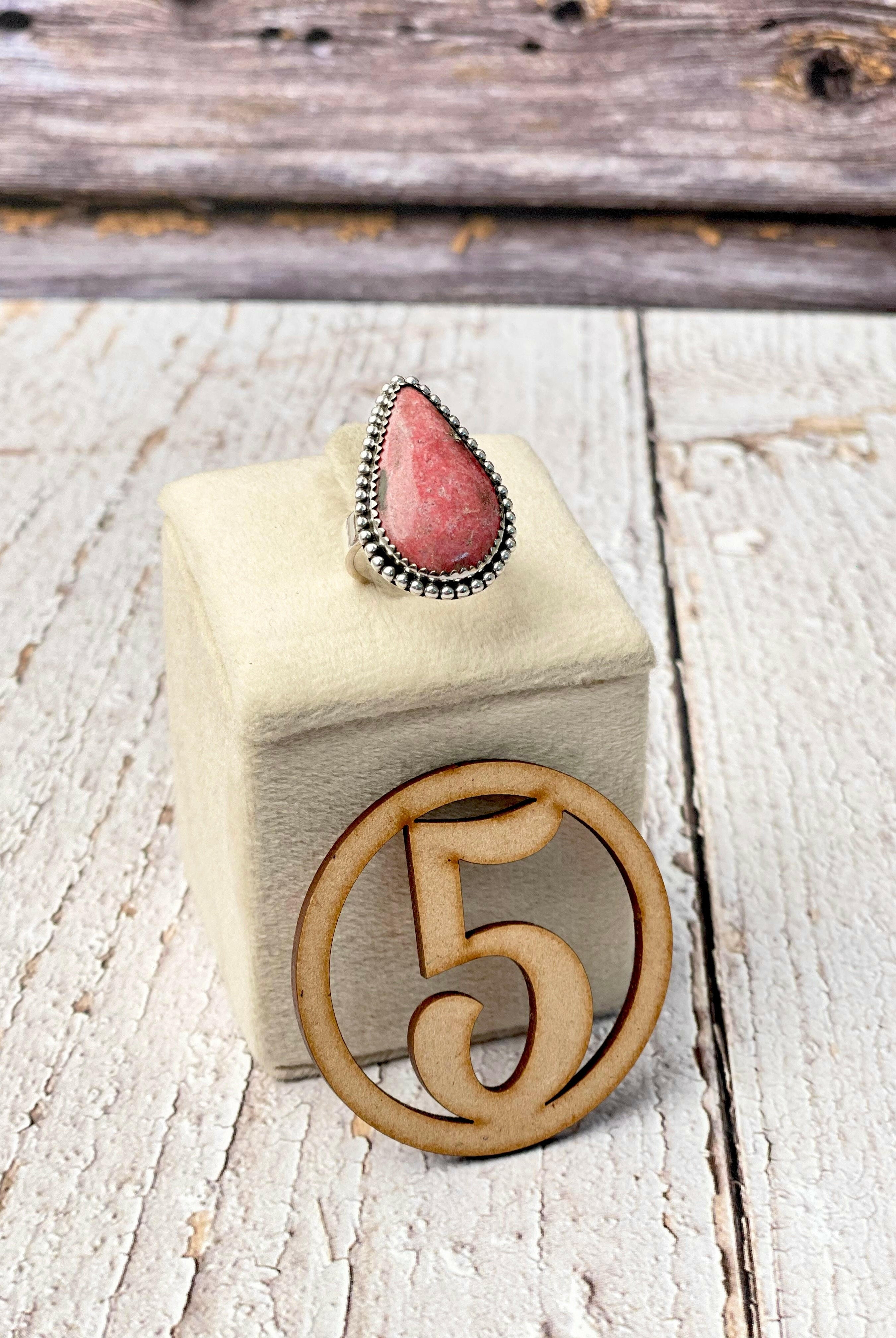 One Of A Kind Thulite Slab Rings-Rings-Krush Kandy, Women's Online Fashion Boutique Located in Phoenix, Arizona (Scottsdale Area)