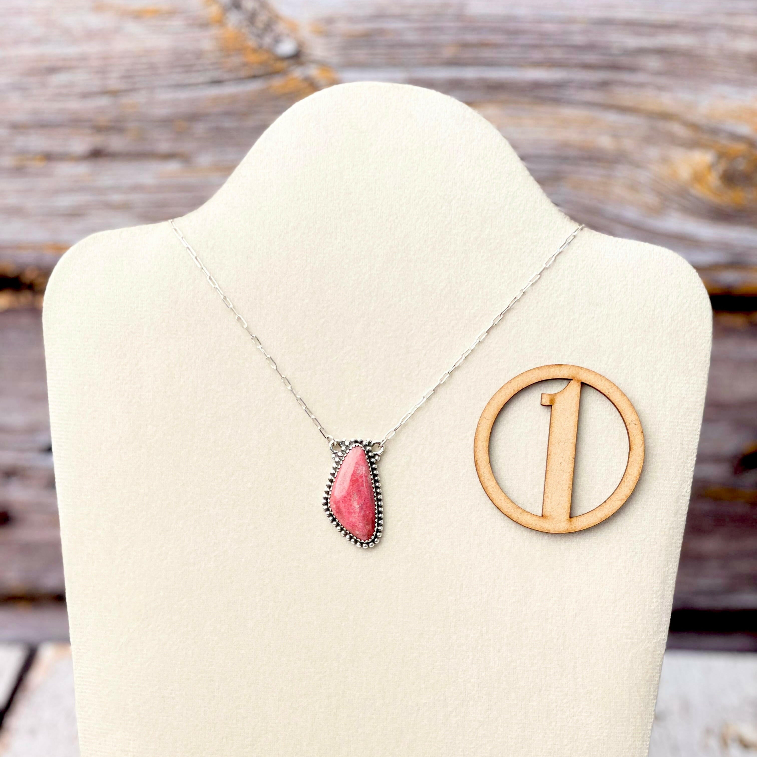 Thulite Slab Necklaces-Necklaces-Krush Kandy, Women's Online Fashion Boutique Located in Phoenix, Arizona (Scottsdale Area)