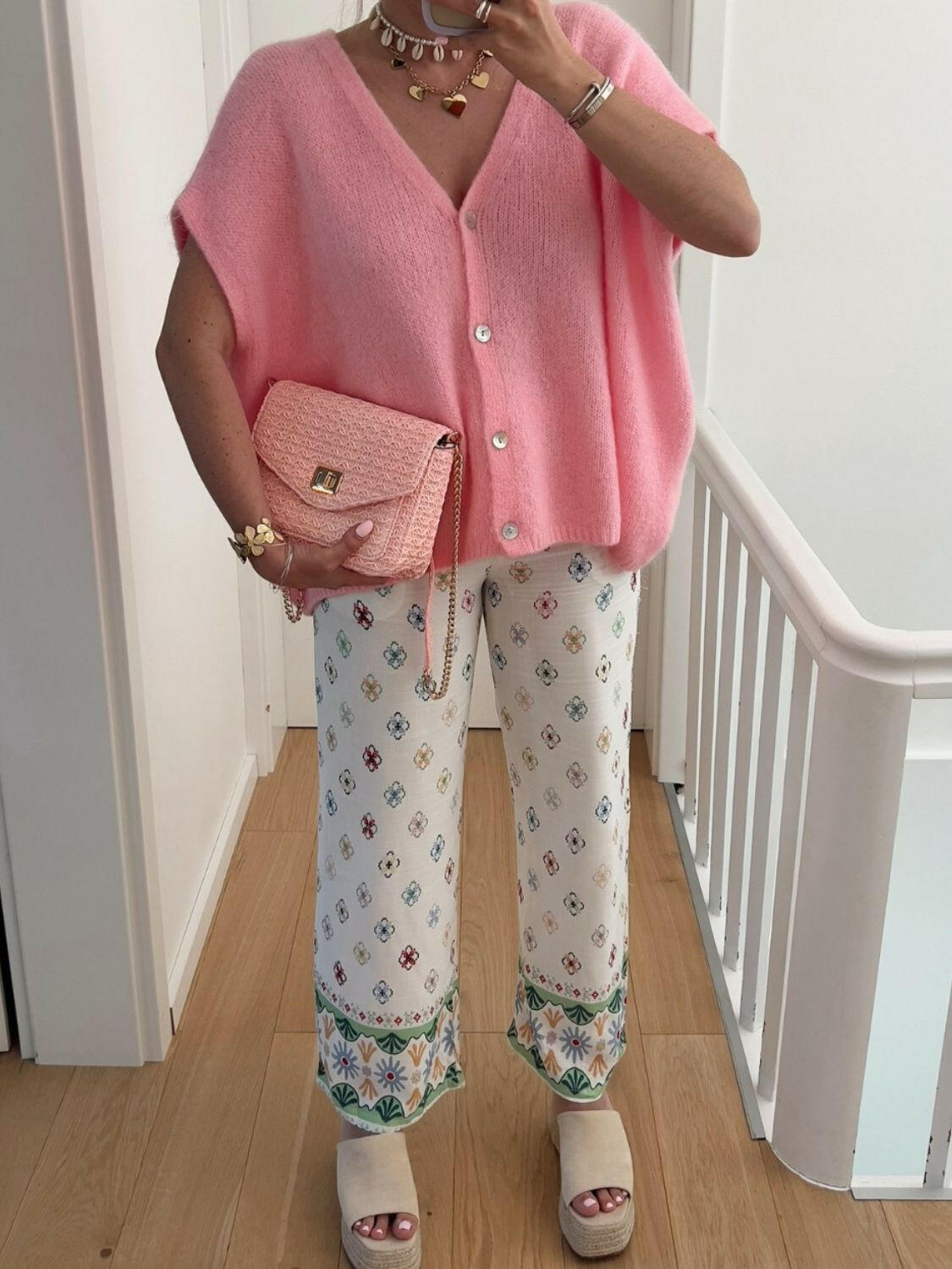 V-Neck Button Up Short Sleeve Cardigan-Tops-Krush Kandy, Women's Online Fashion Boutique Located in Phoenix, Arizona (Scottsdale Area)