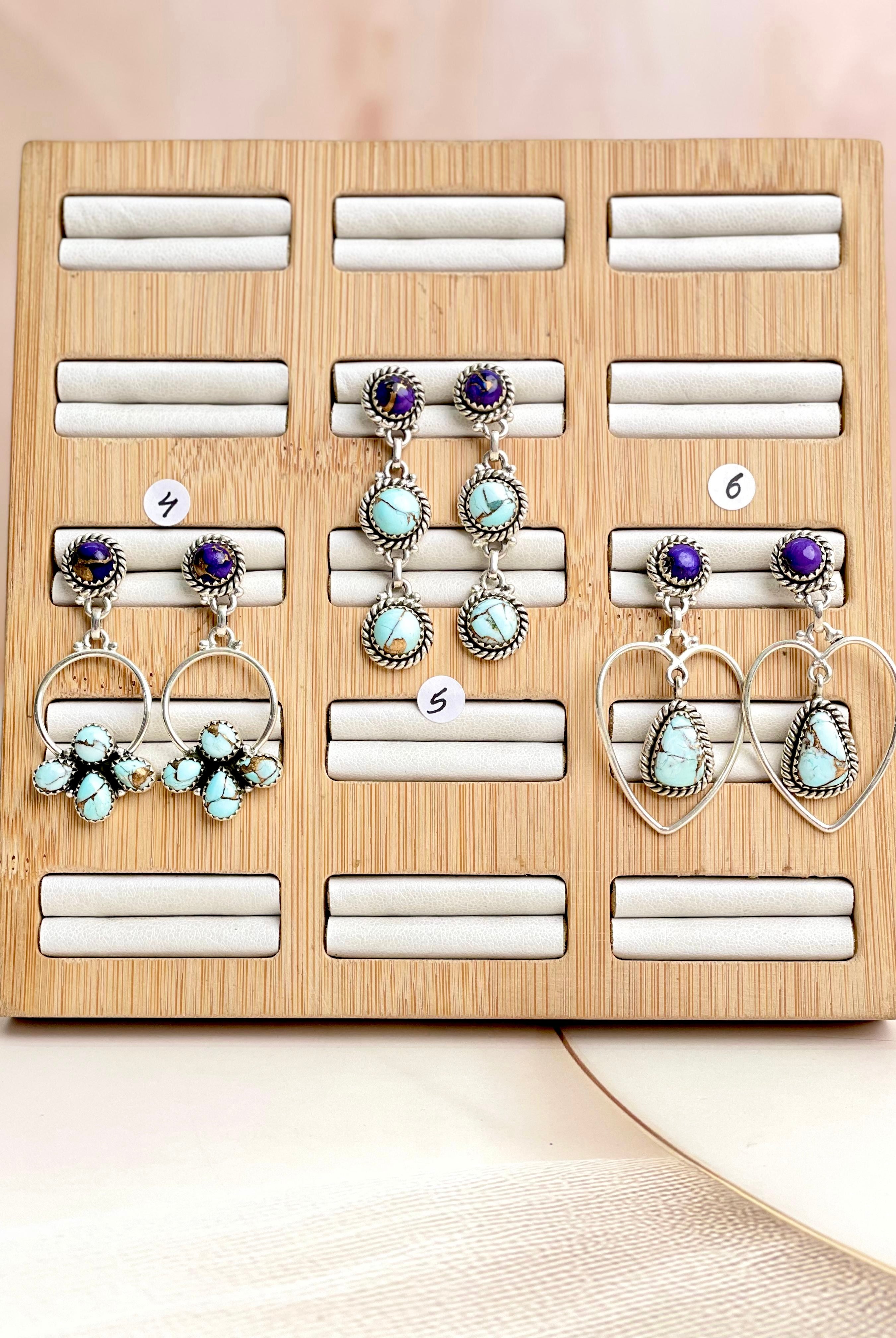 Purple Dahlia Cluster Earrings-Earrings-Krush Kandy, Women's Online Fashion Boutique Located in Phoenix, Arizona (Scottsdale Area)