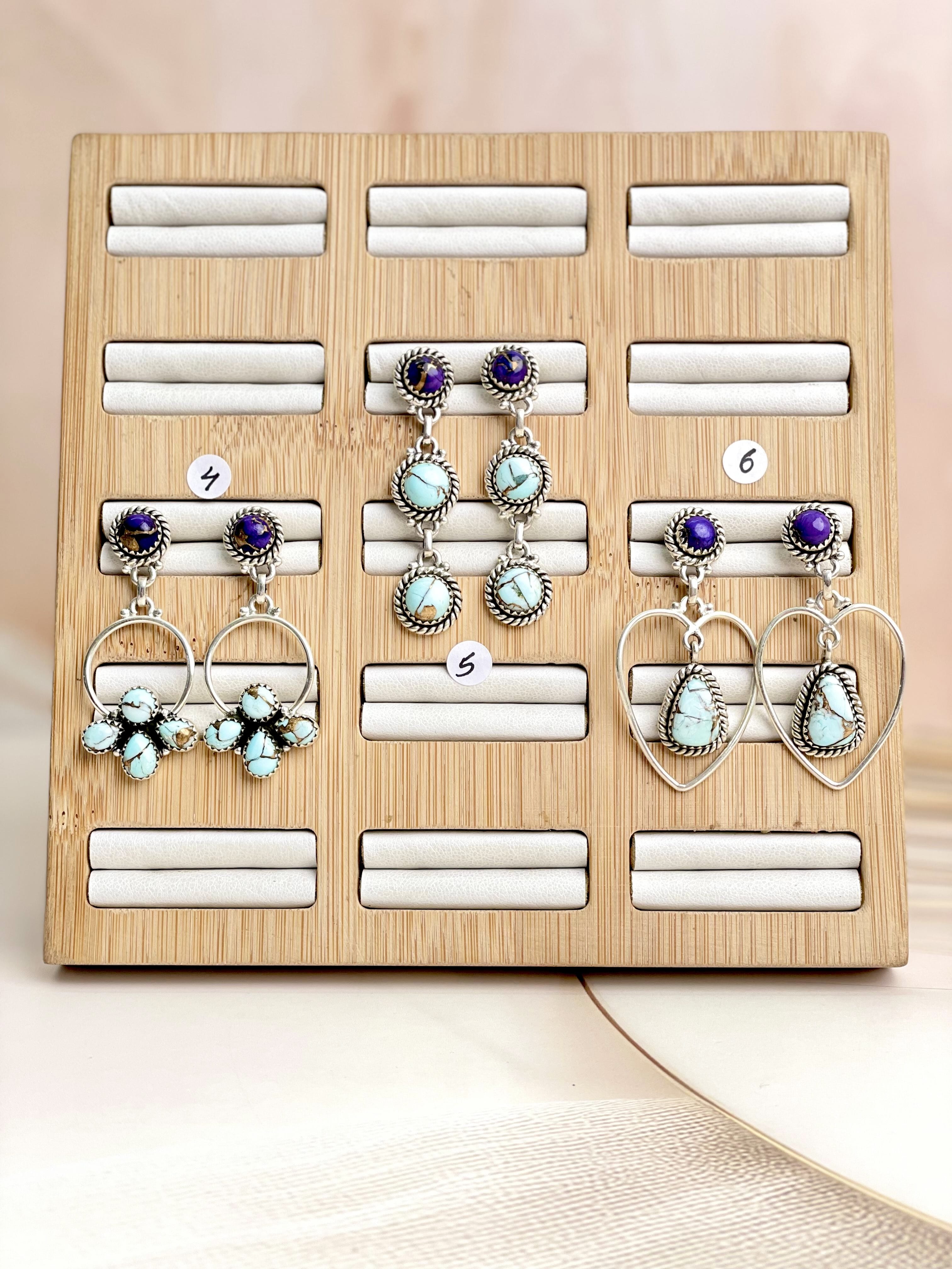 Purple Dahlia Cluster Earrings-Earrings-Krush Kandy, Women's Online Fashion Boutique Located in Phoenix, Arizona (Scottsdale Area)
