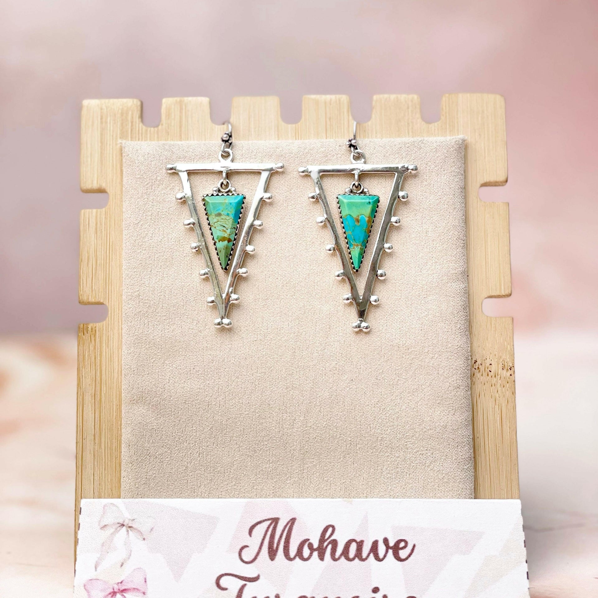 Tori's Bold Sterling Triad Stone Earrings | MADE TO ORDER-Earrings-Krush Kandy, Women's Online Fashion Boutique Located in Phoenix, Arizona (Scottsdale Area)