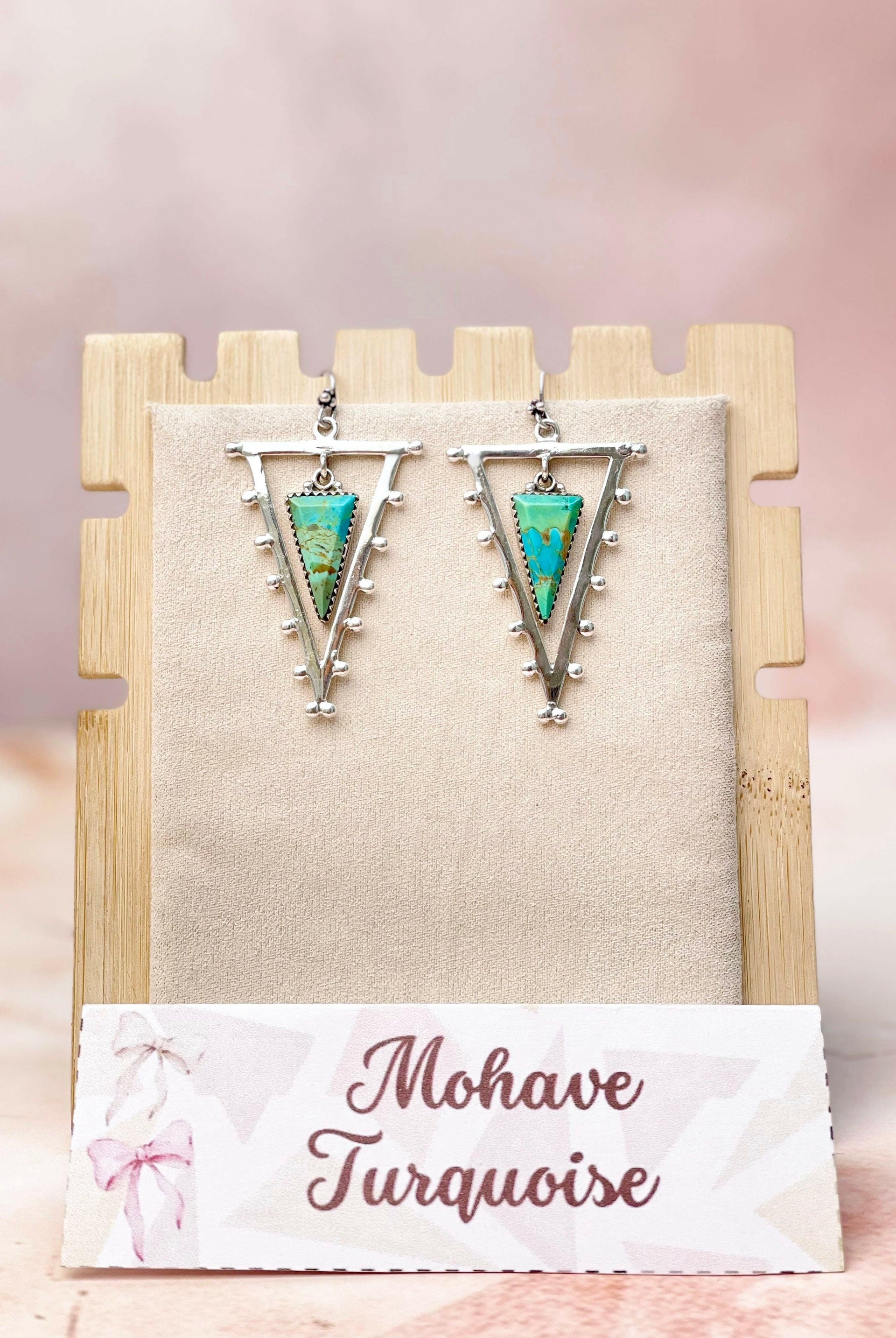 Tori's Bold Sterling Triad Stone Earrings | MADE TO ORDER-Earrings-Krush Kandy, Women's Online Fashion Boutique Located in Phoenix, Arizona (Scottsdale Area)