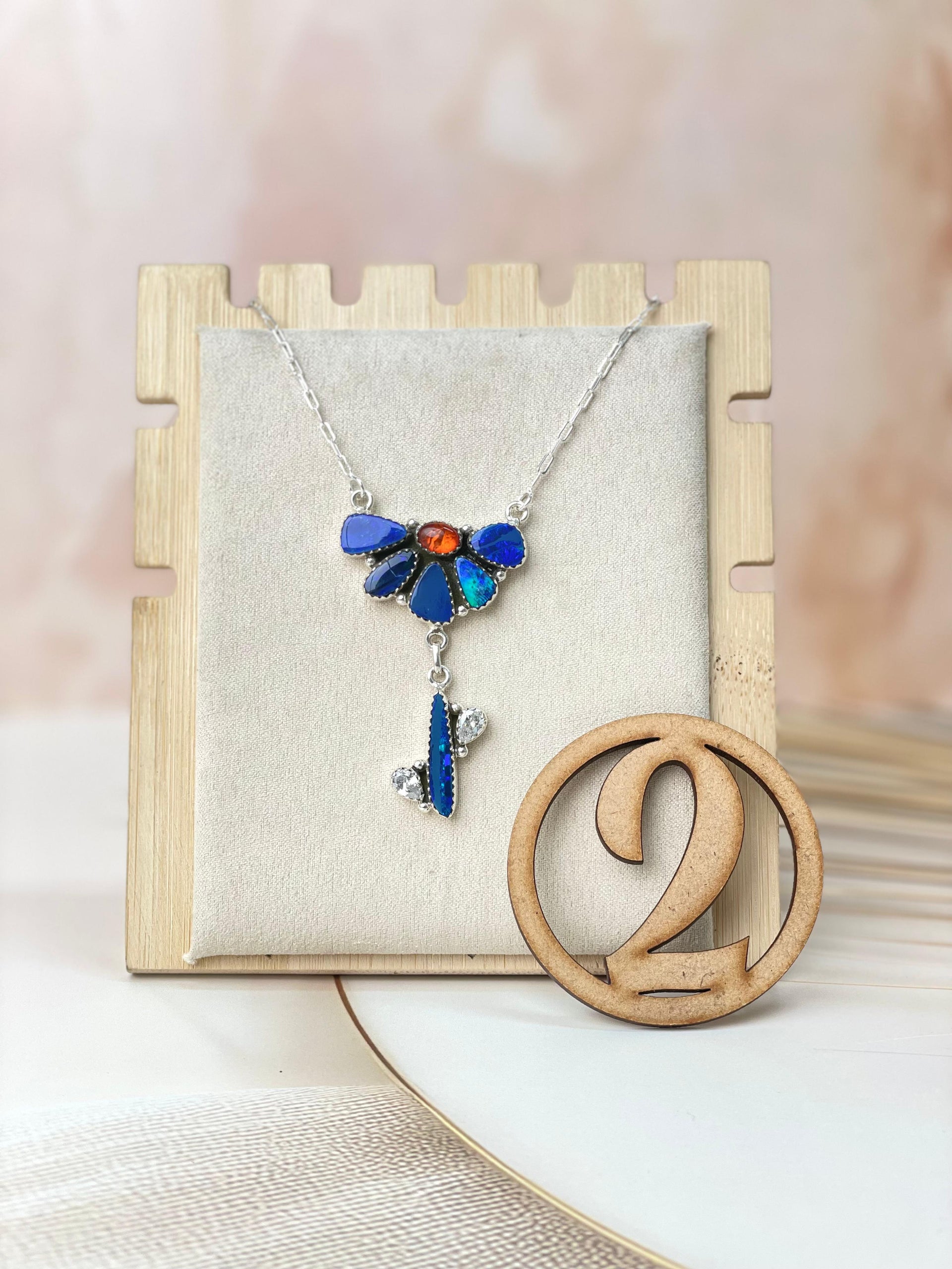 Australian Opal & Amber Necklace sno 53-Necklaces-Krush Kandy, Women's Online Fashion Boutique Located in Phoenix, Arizona (Scottsdale Area)